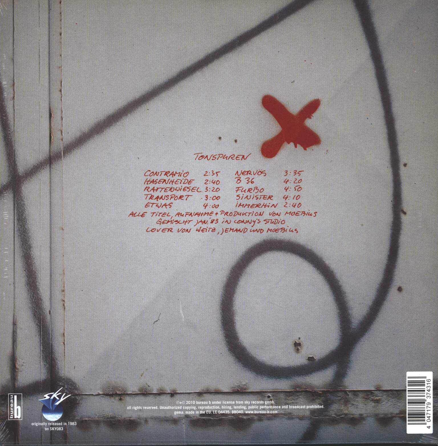 Dieter Moebius: Tonspuren, 1×LP (Vinyl)