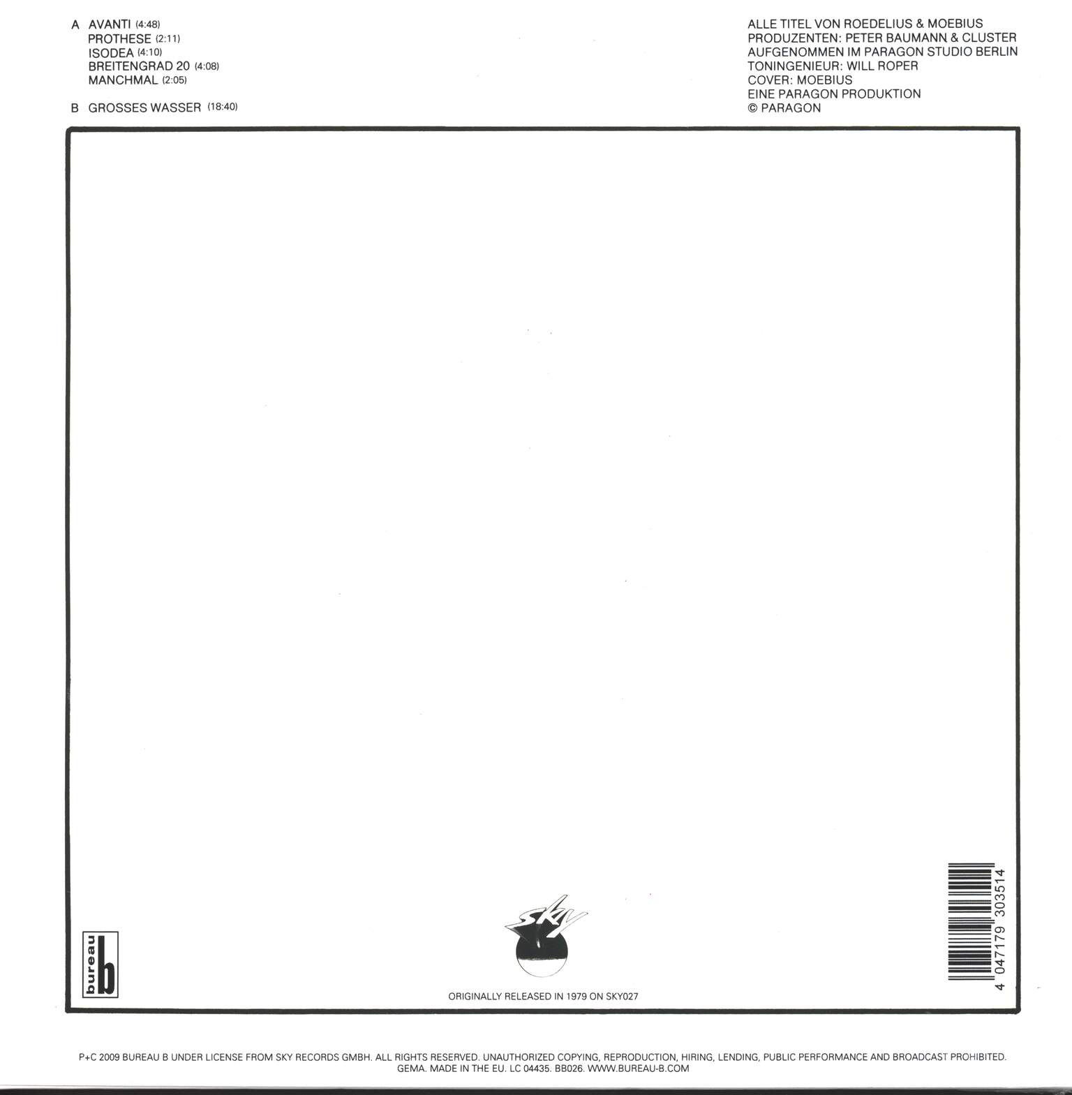 Cluster: Grosses Wasser, 1×LP (Vinyl)