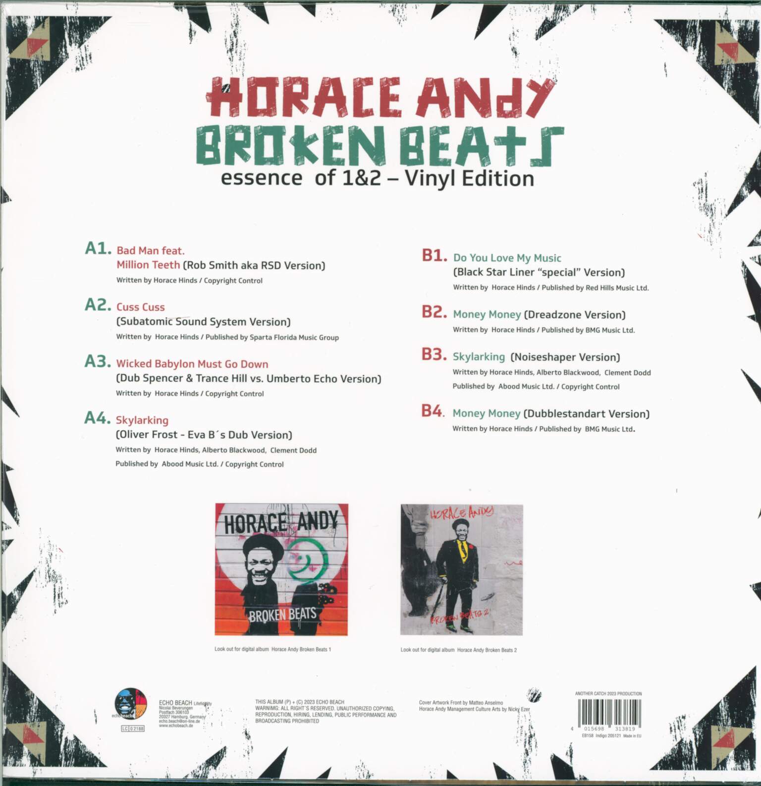 Horace Andy: Broken Beats - Essence of 1 & 2, 1×LP (Vinyl)