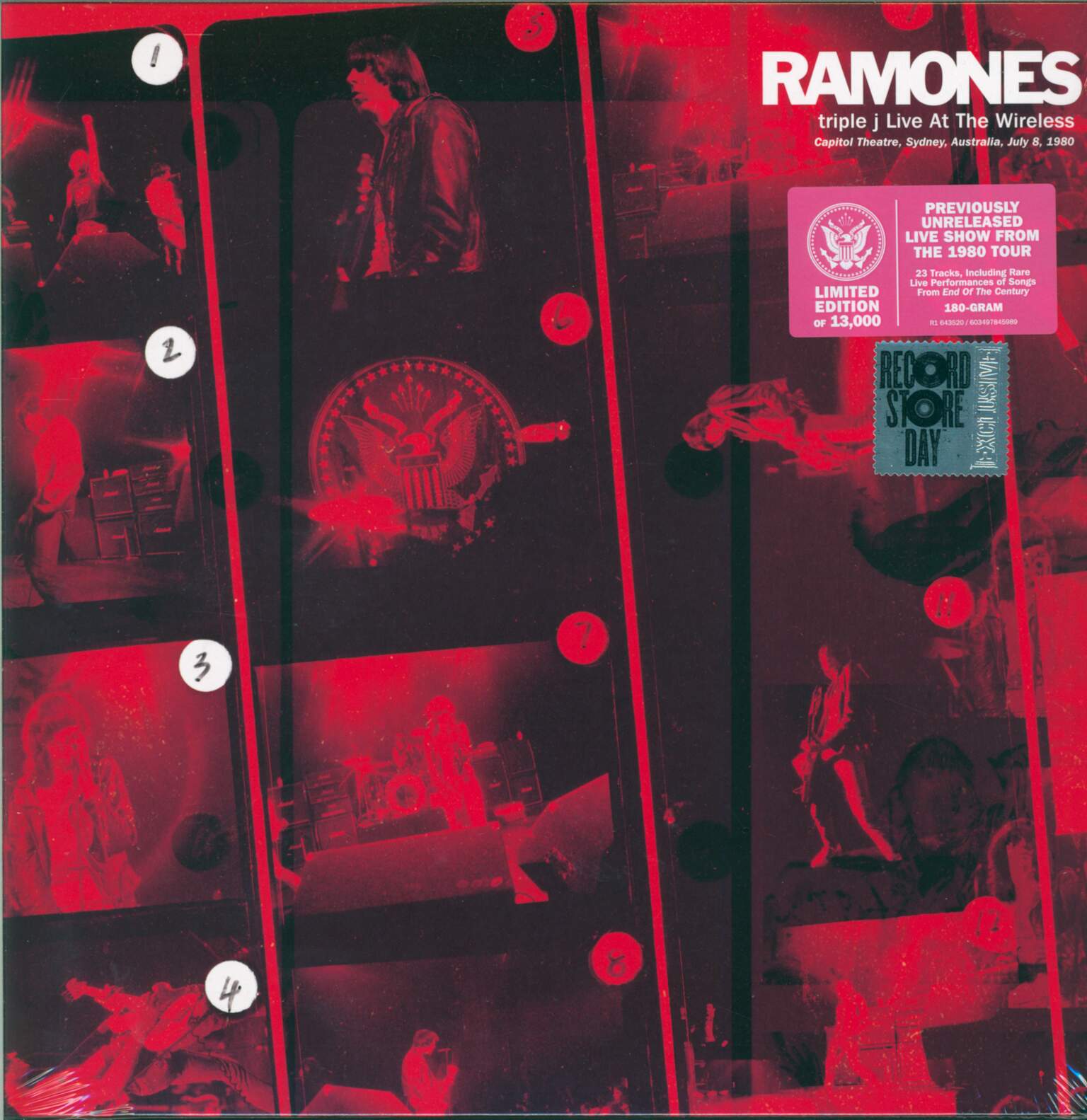 Ramones: Triple J Live At The Wireless - Capitol Theatre, Sydney, Australia, July 8, 1980, 1×LP (Vinyl)