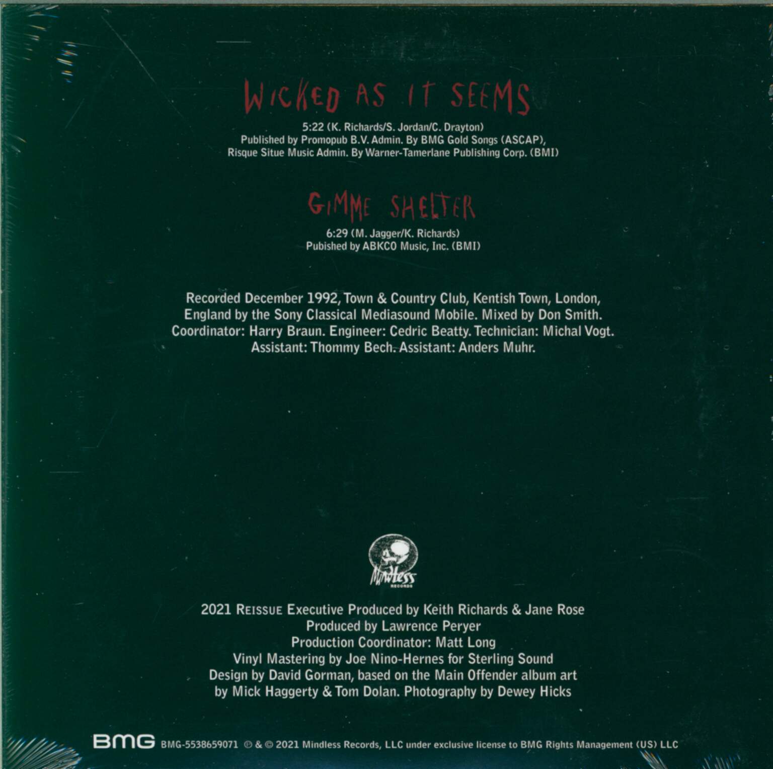 Keith Richards: Live, 1×7" Single (Vinyl)