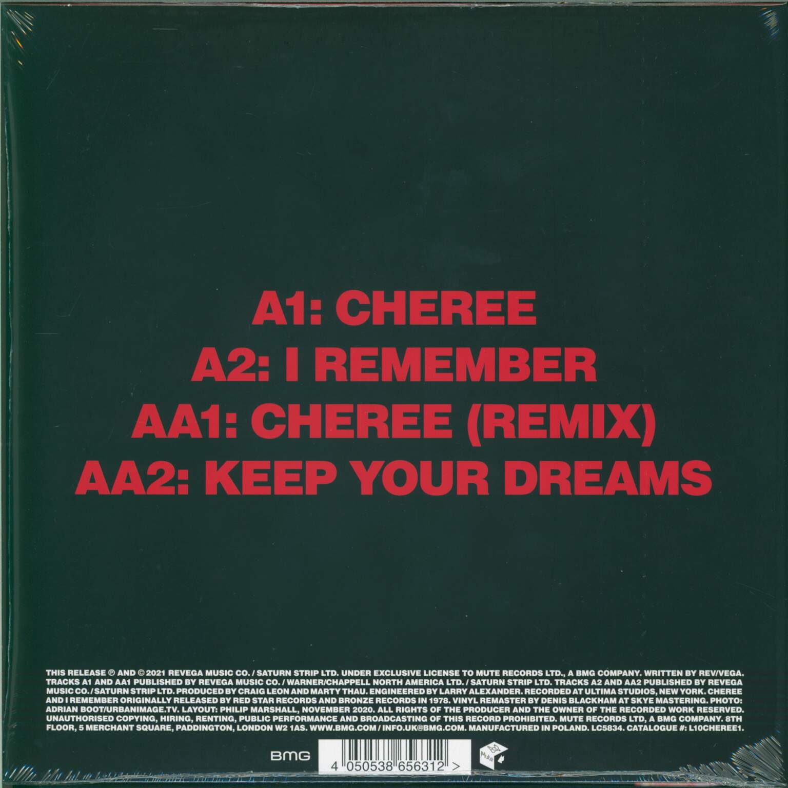 Suicide: Cheree, 1×10" Vinyl EP
