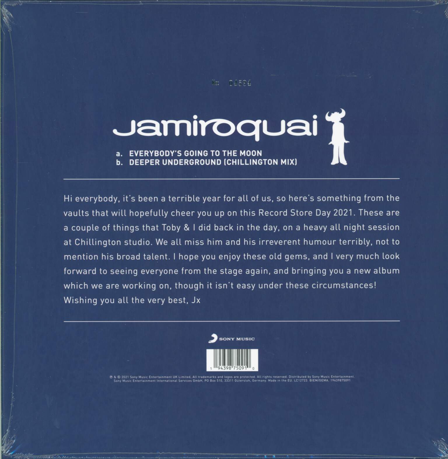 Jamiroquai: Everybody's Going To The Moon, 1×12" Maxi Single (Vinyl)