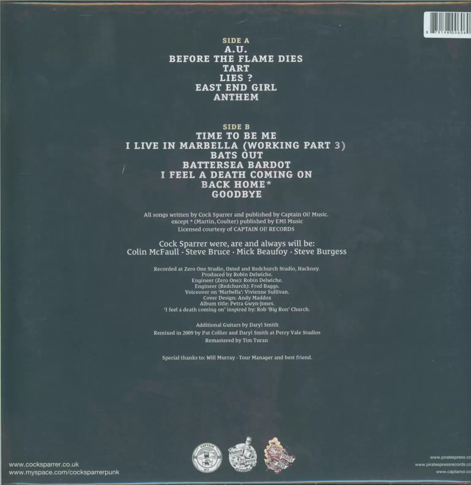 Cock Sparrer: Two Monkeys, 1×LP (Vinyl)