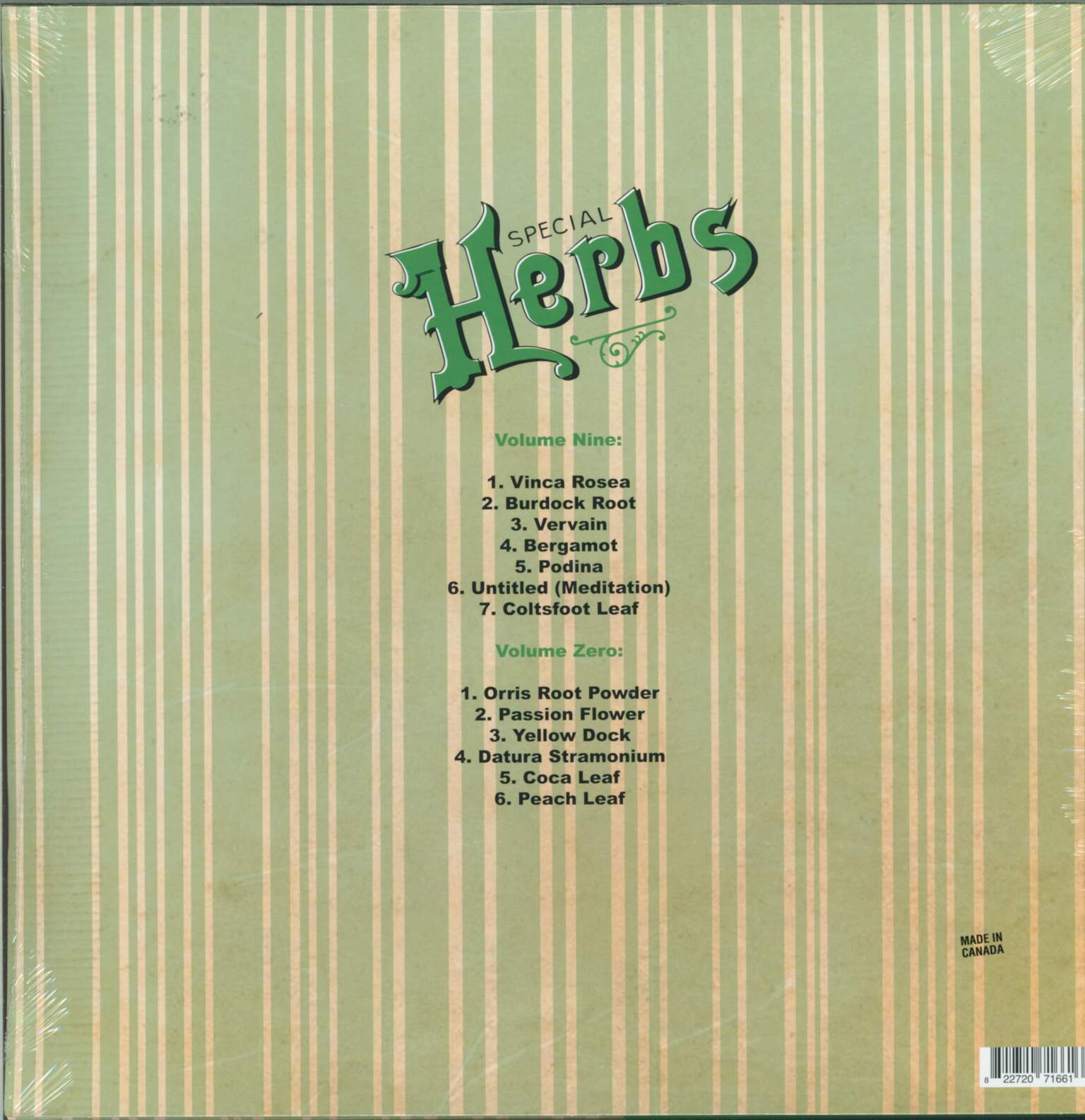 Metal Fingers: Special Herbs Vols 9 & 0, 1×LP (Vinyl)