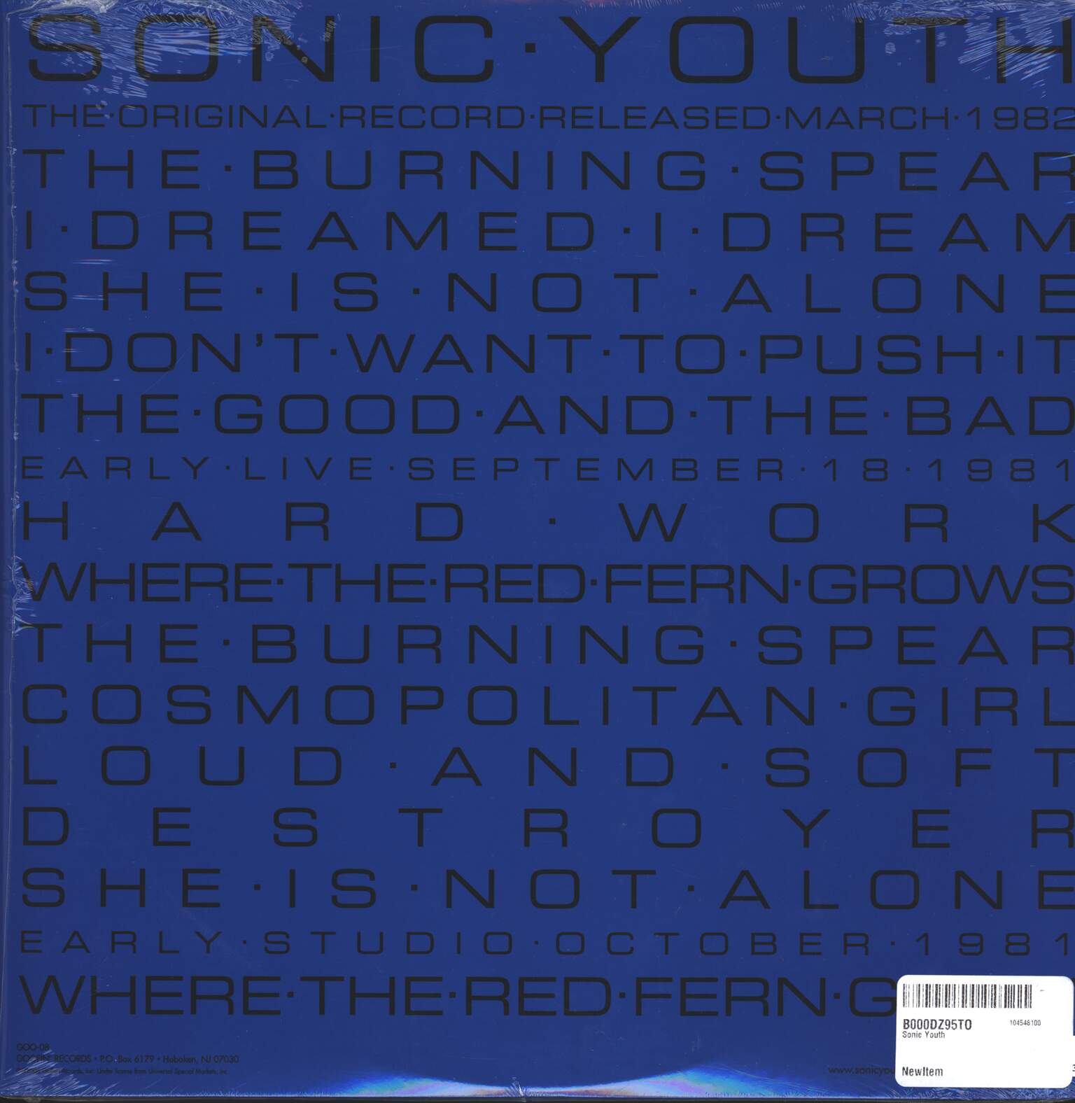 Sonic Youth: Sonic Youth, 2×LP (Vinyl)
