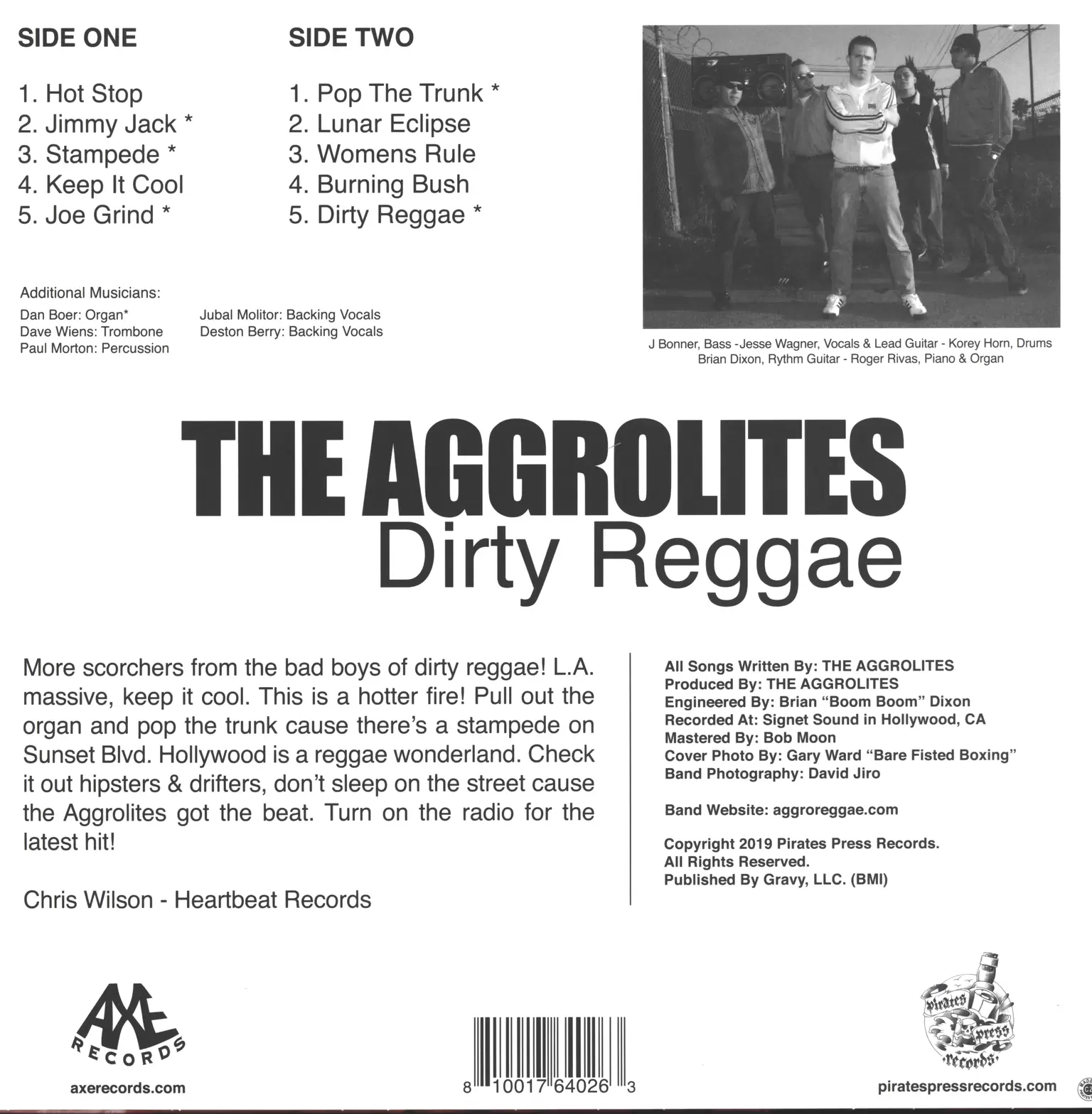 The Aggrolites: Dirty Reggae, 1×LP (Vinyl)