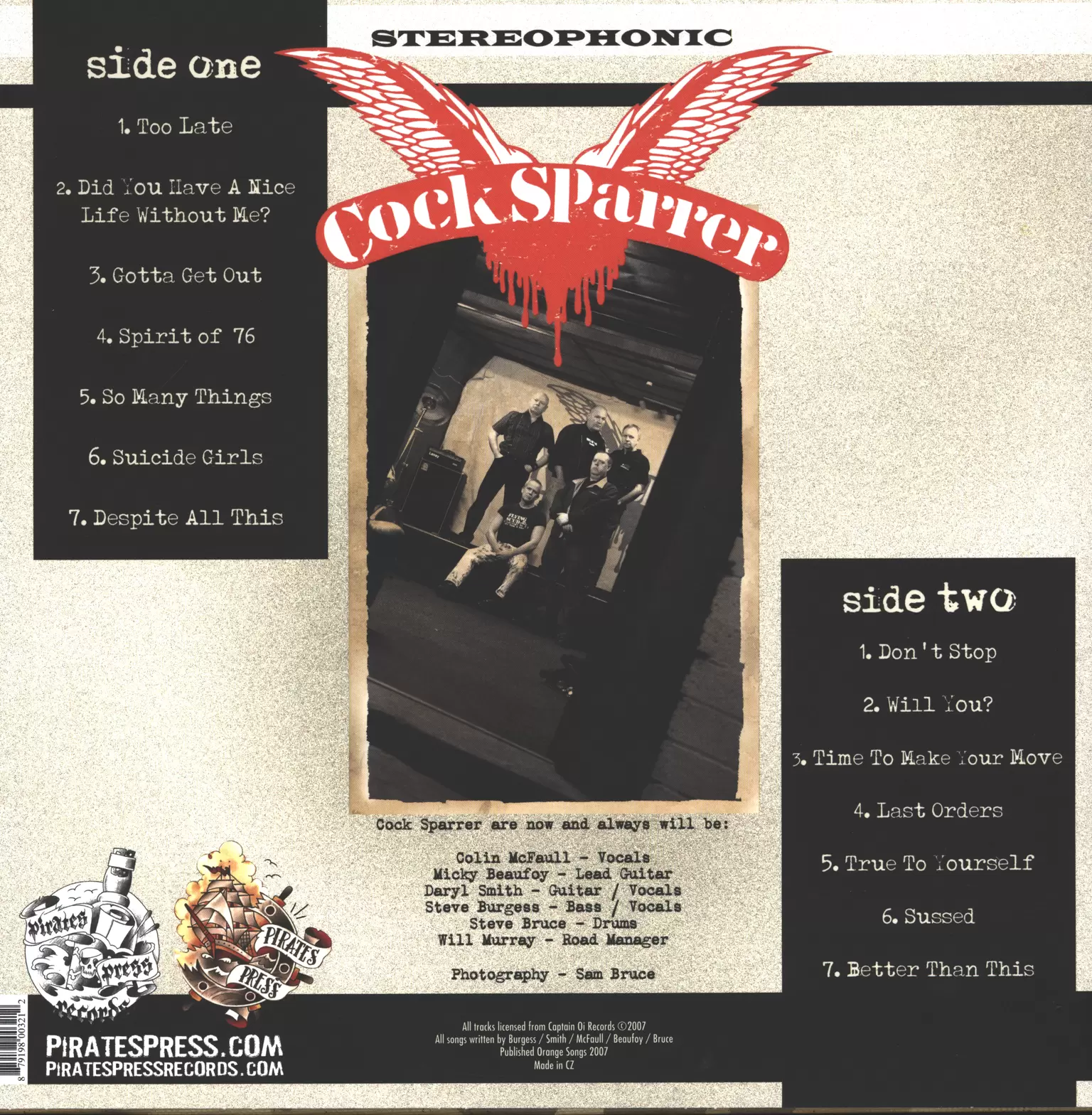 Cock Sparrer: Here We Stand, 1×LP (Vinyl)