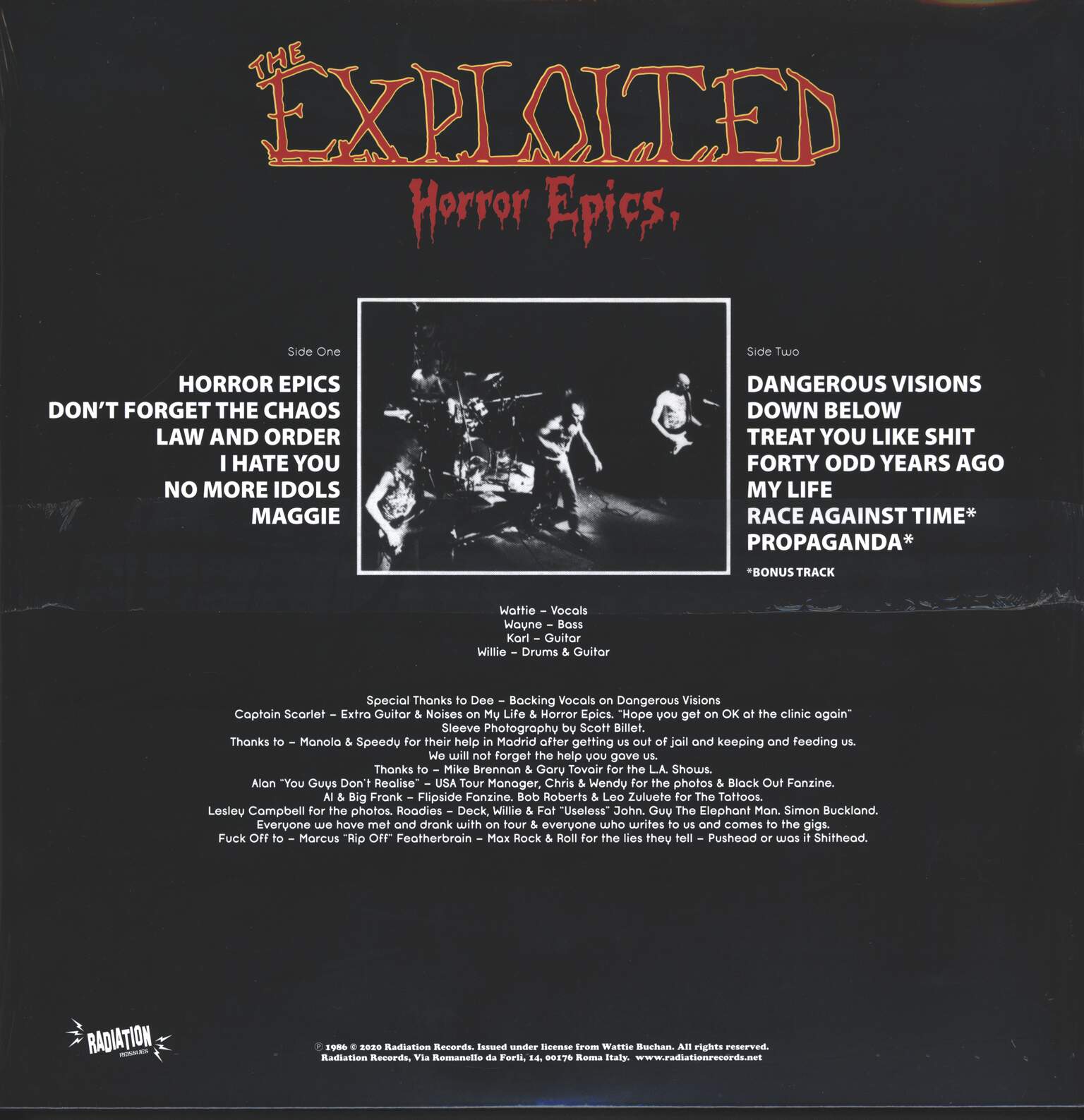 The Exploited: Horror Epics, 1×LP (Vinyl)