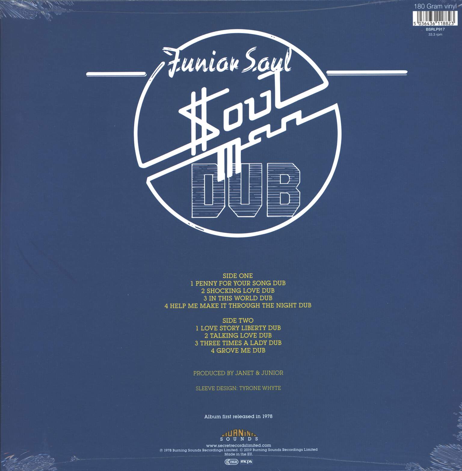 Junior Soul: Soul Man Dub, 1×LP (Vinyl)