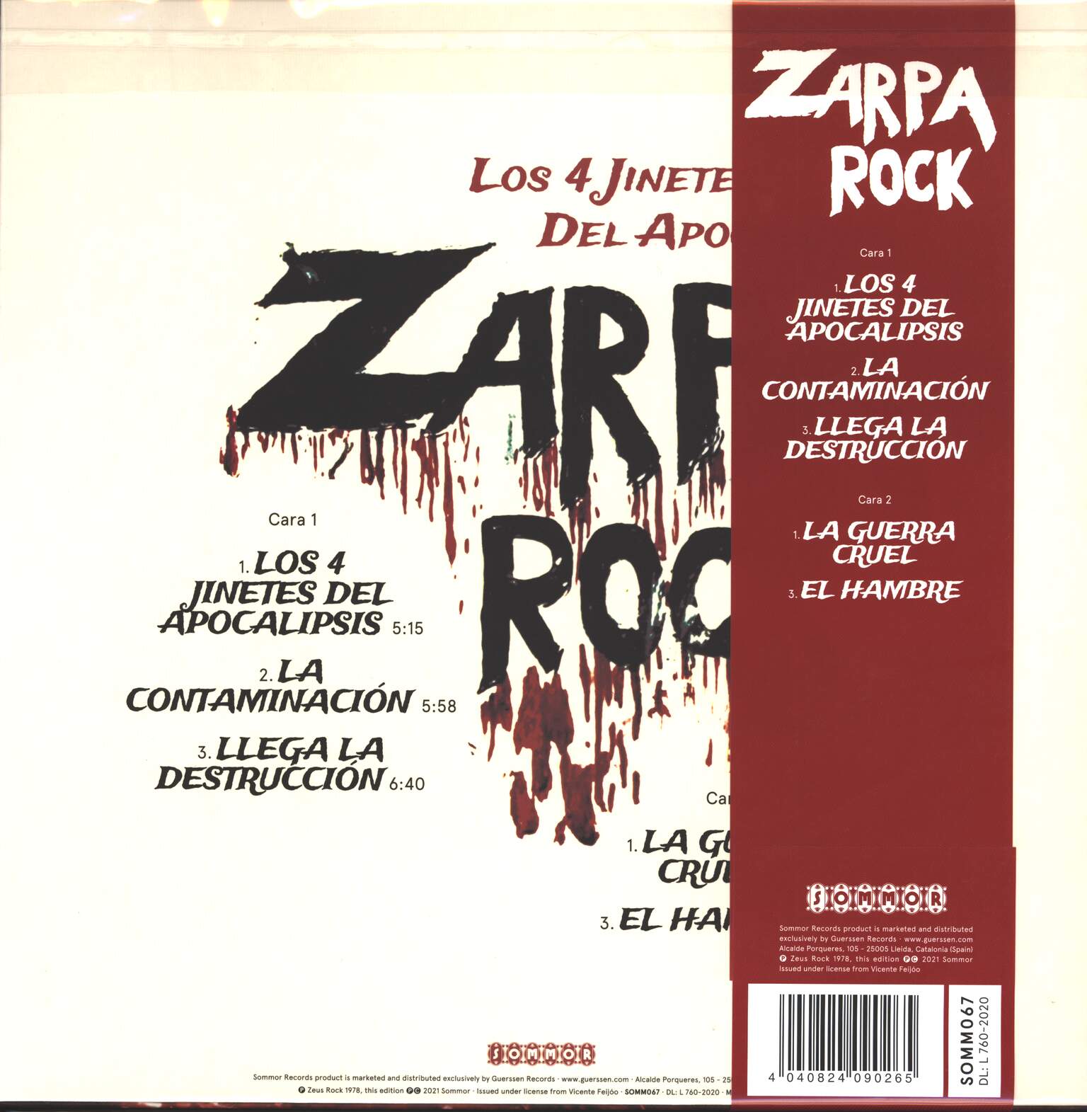 Zarpa: Los 4 Jinetes Del Apocalipsis, 1×LP (Vinyl)