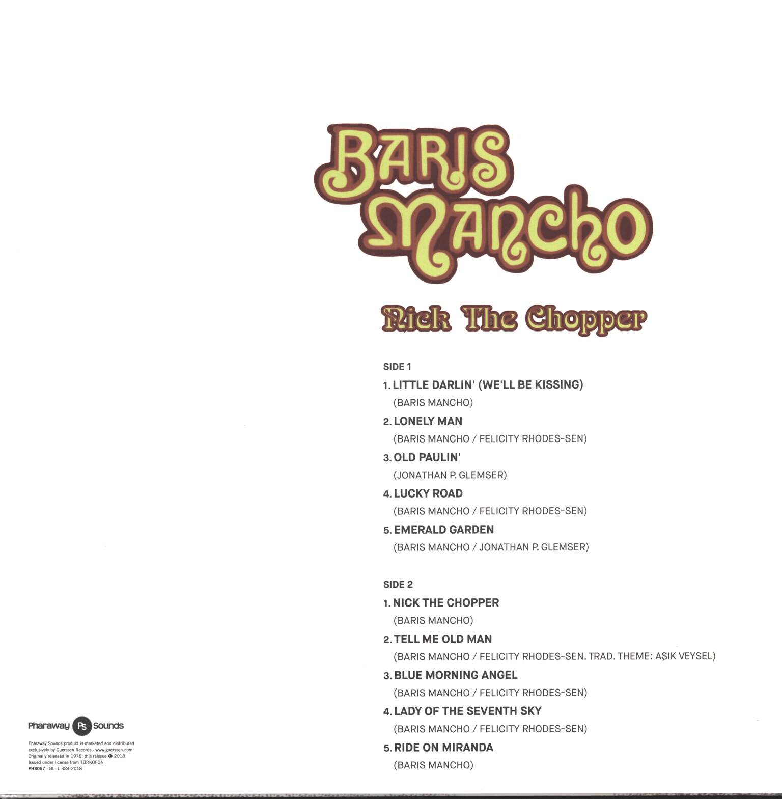 Barış Manço: Nick The Chopper, 1×LP (Vinyl)