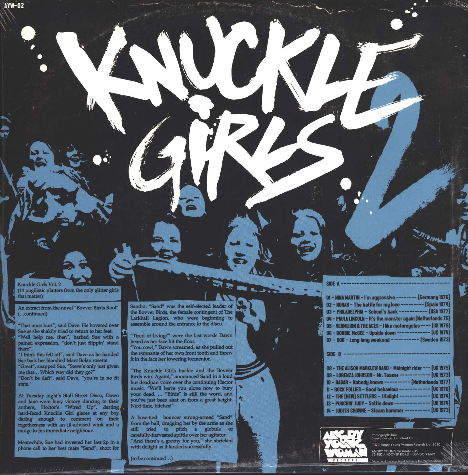 Various: Knuckle Girls Vol.2 (14 Pugilistic Platters From The Only Glitter Girls That Matter), 1×LP (Vinyl)