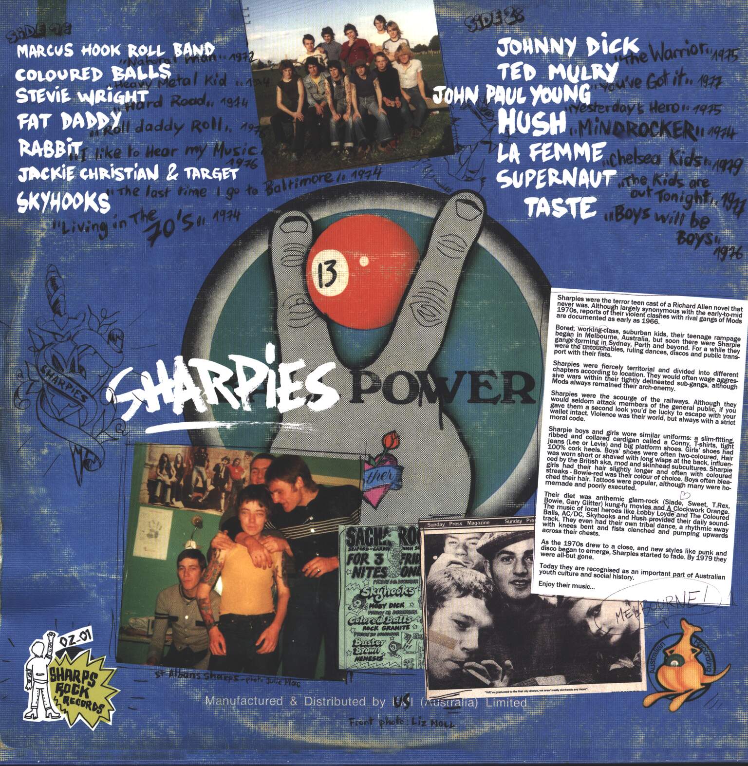 Various: Sharpies (14 Aggro Aussie Anthems From 1972 To 1979), 1×LP (Vinyl)