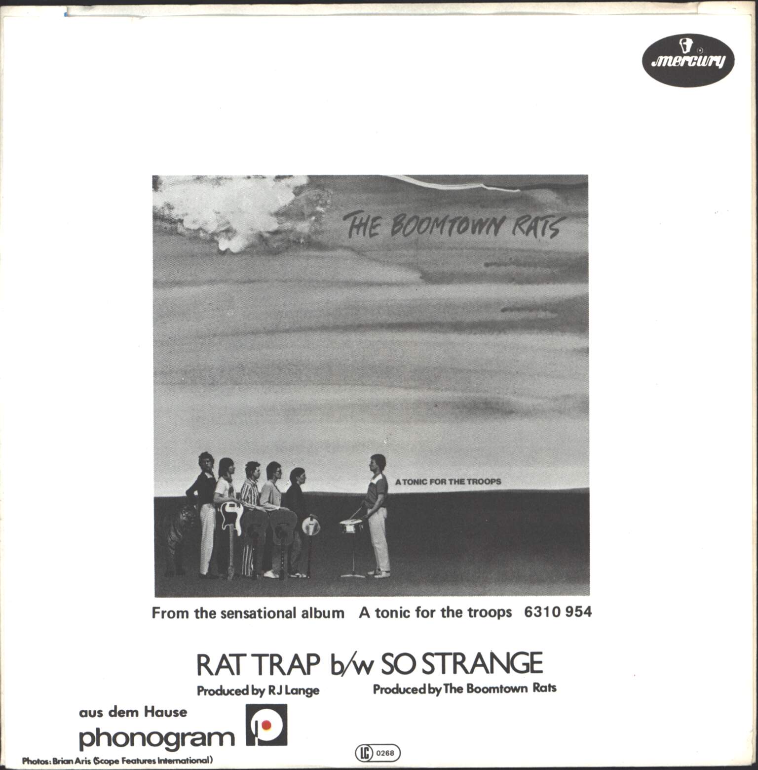 The Boomtown Rats: Rat Trap, 1×7" Single (Vinyl)