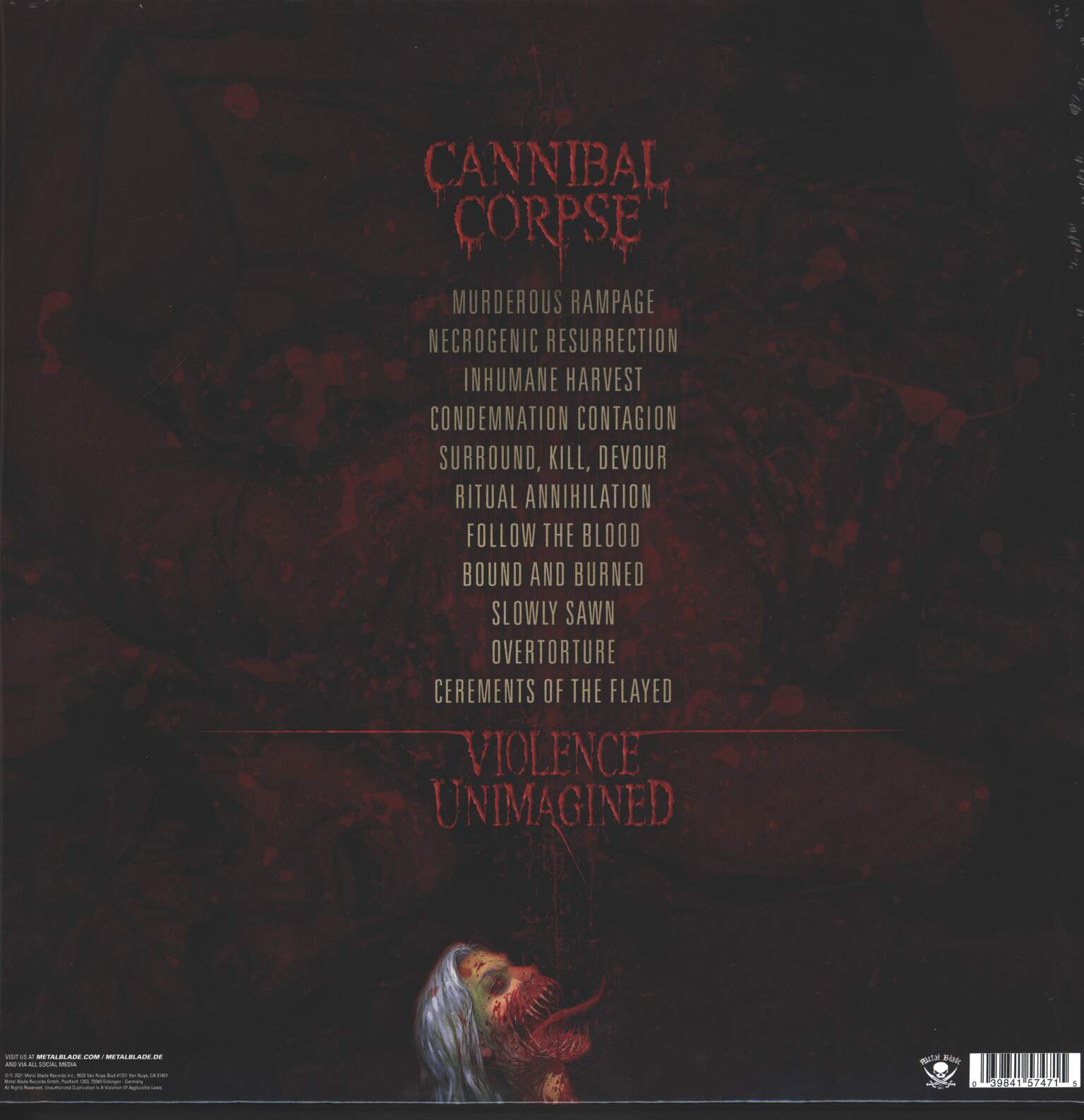 Cannibal Corpse: Violence Unimagined, 1×LP (Vinyl)