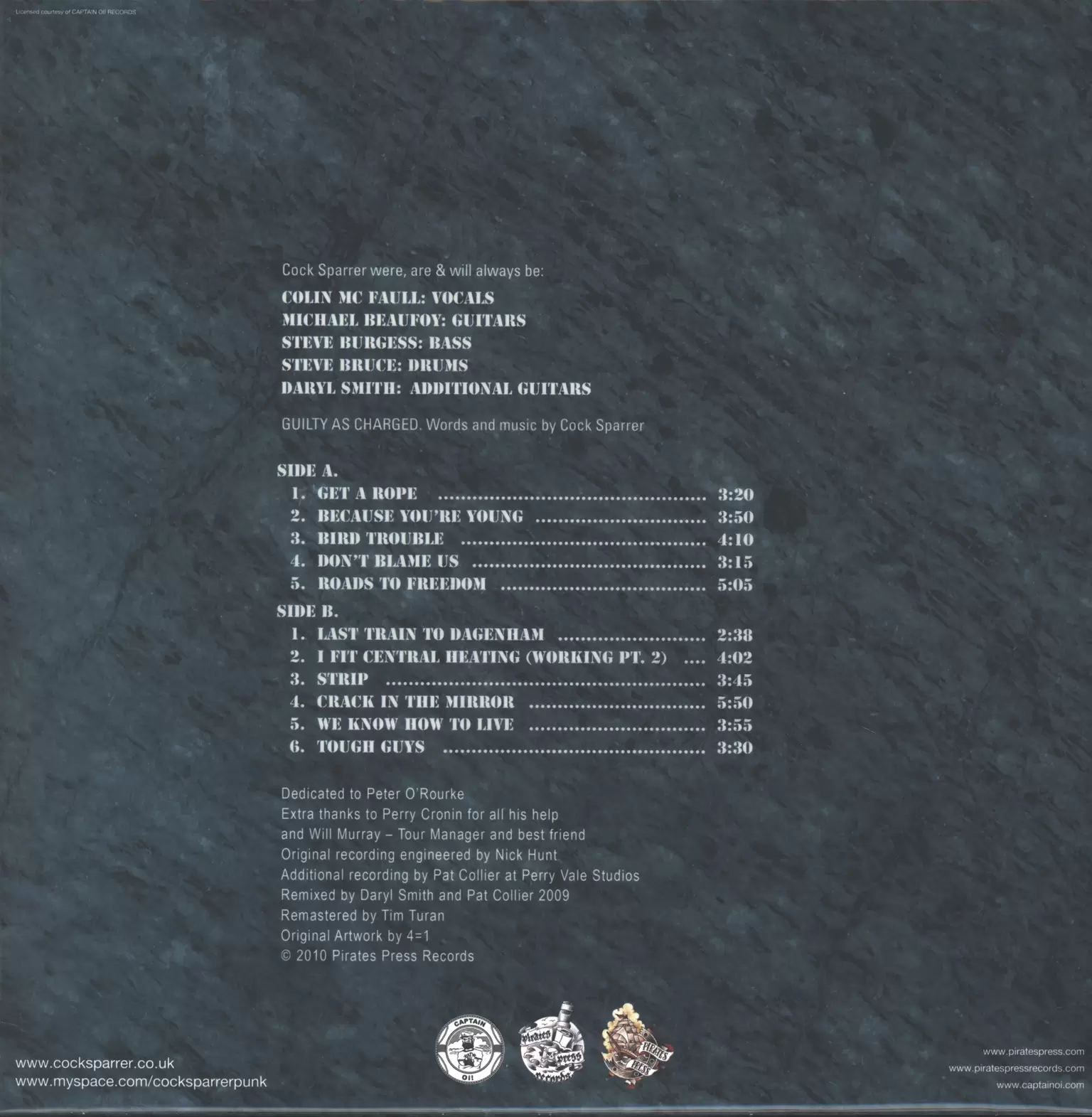 Cock Sparrer: Guilty As Charged, 1×LP (Vinyl)