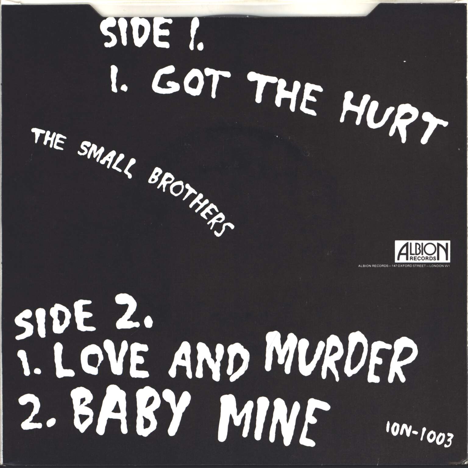 The Small Brothers: Got The Hurt, 1×7" Single (Vinyl)