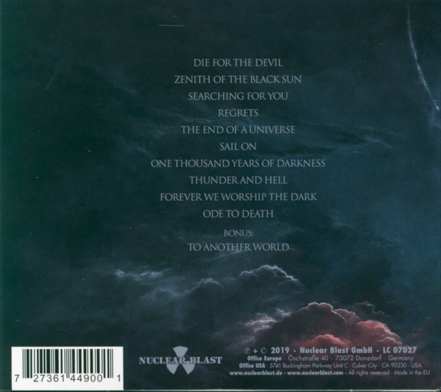 Enforcer: Zenith, 1×CD