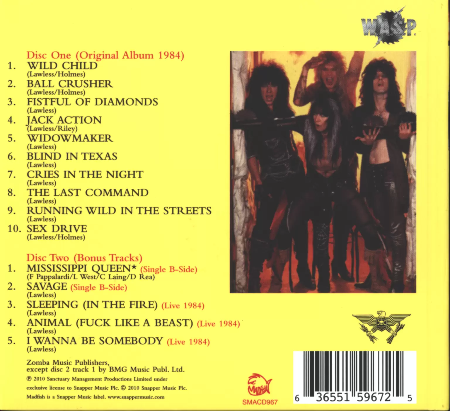 W.A.S.P.: The Last Command, 2×CD