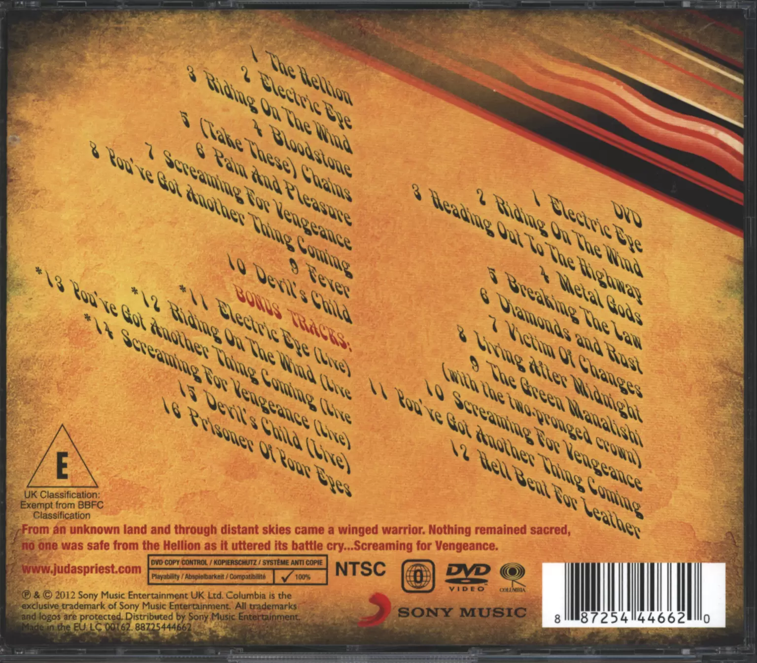 Judas Priest: Screaming For Vengeance, 1×CD, 1×DVD