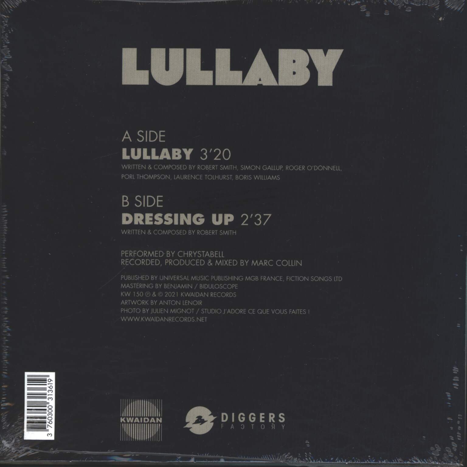 Strange As Angels: Lullaby / Dressing Up, 1×7" Single (Vinyl)