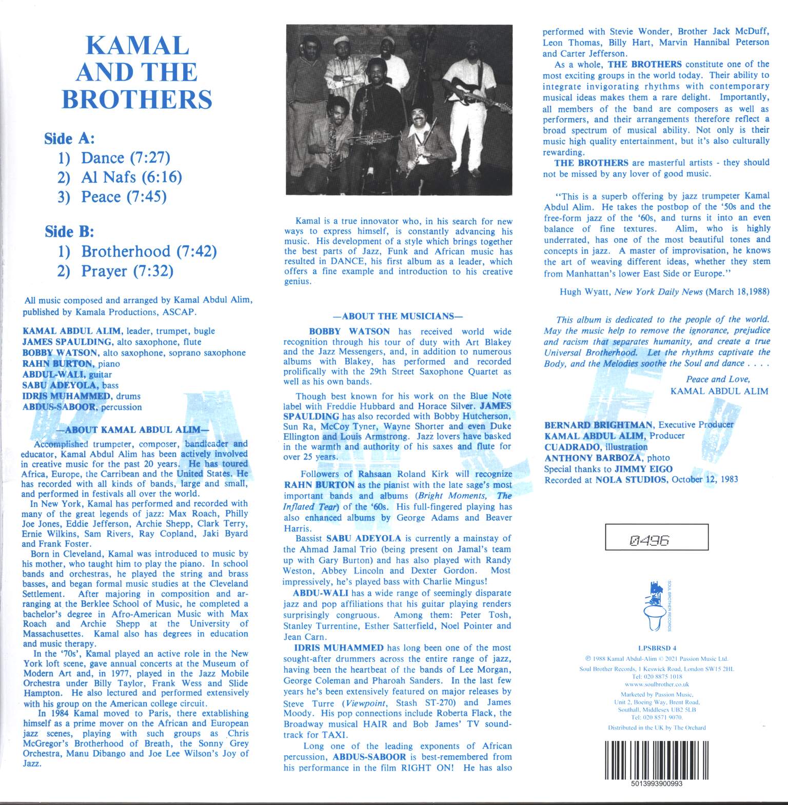 Kamal Abdul Alim: Dance, 1×LP (Vinyl)