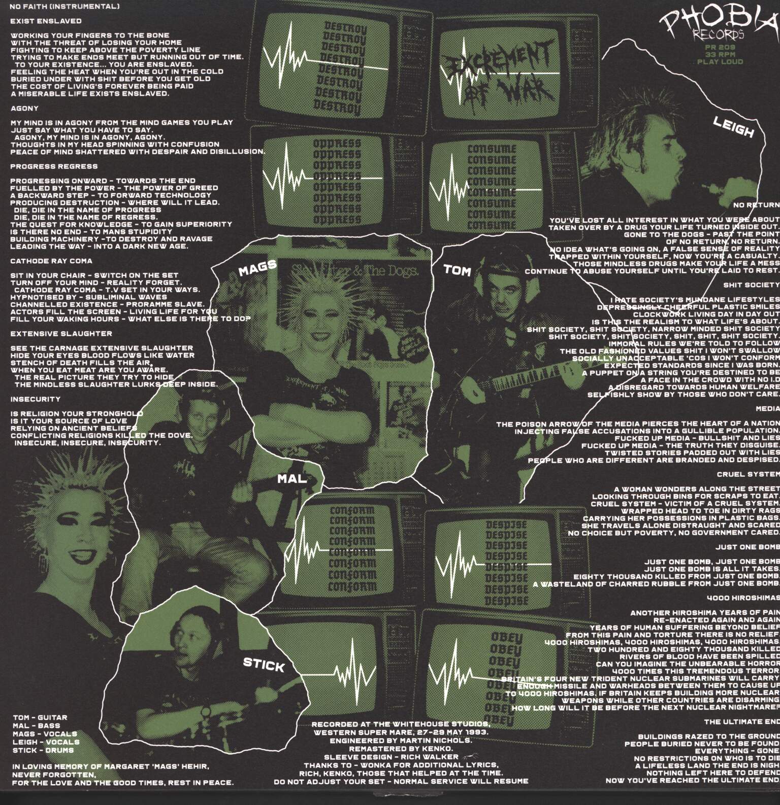 Excrement Of War: Cathode Ray Coma, 1×LP (Vinyl)