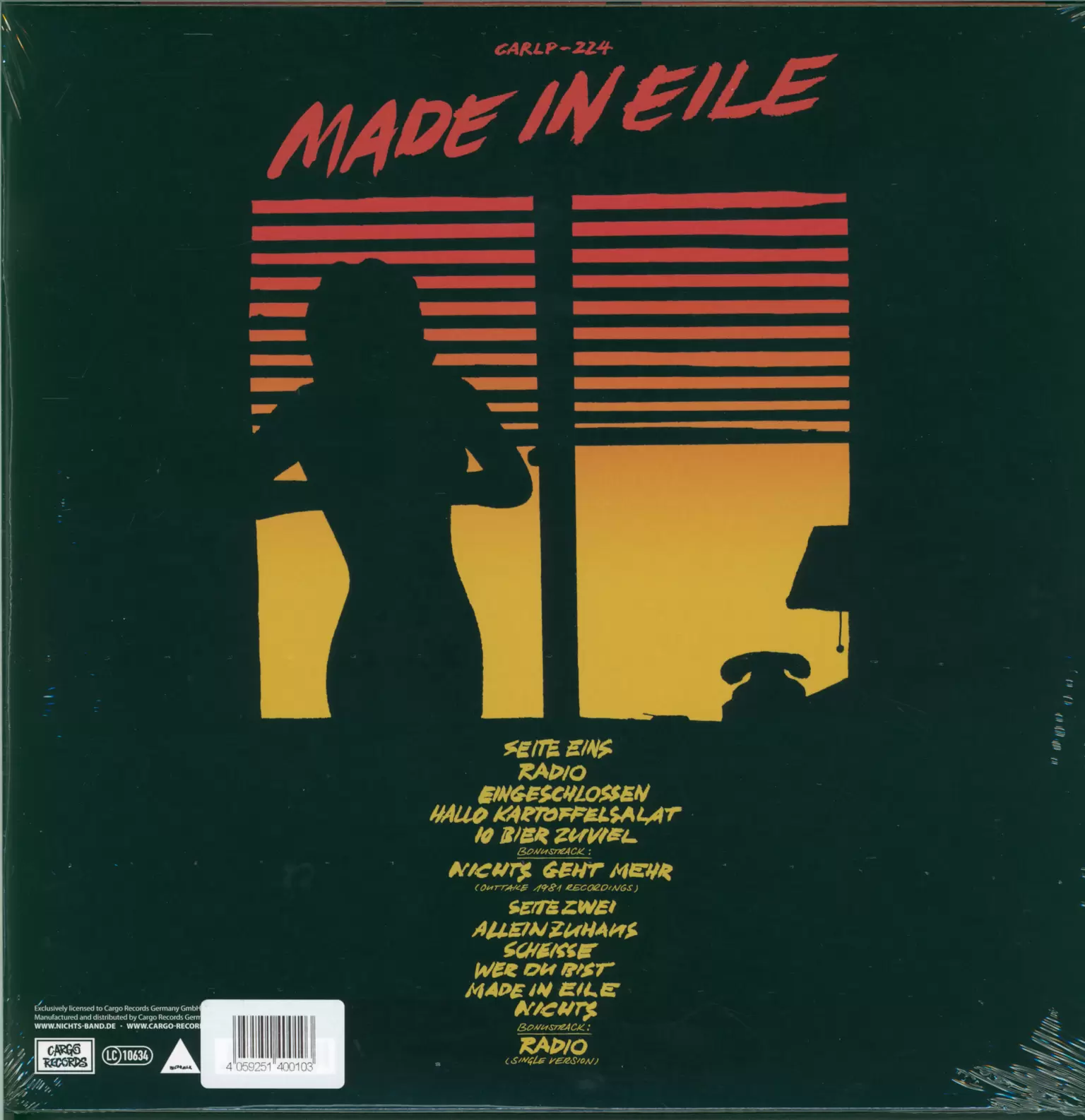 Nichts: Made In Eile, 1×LP (Vinyl)