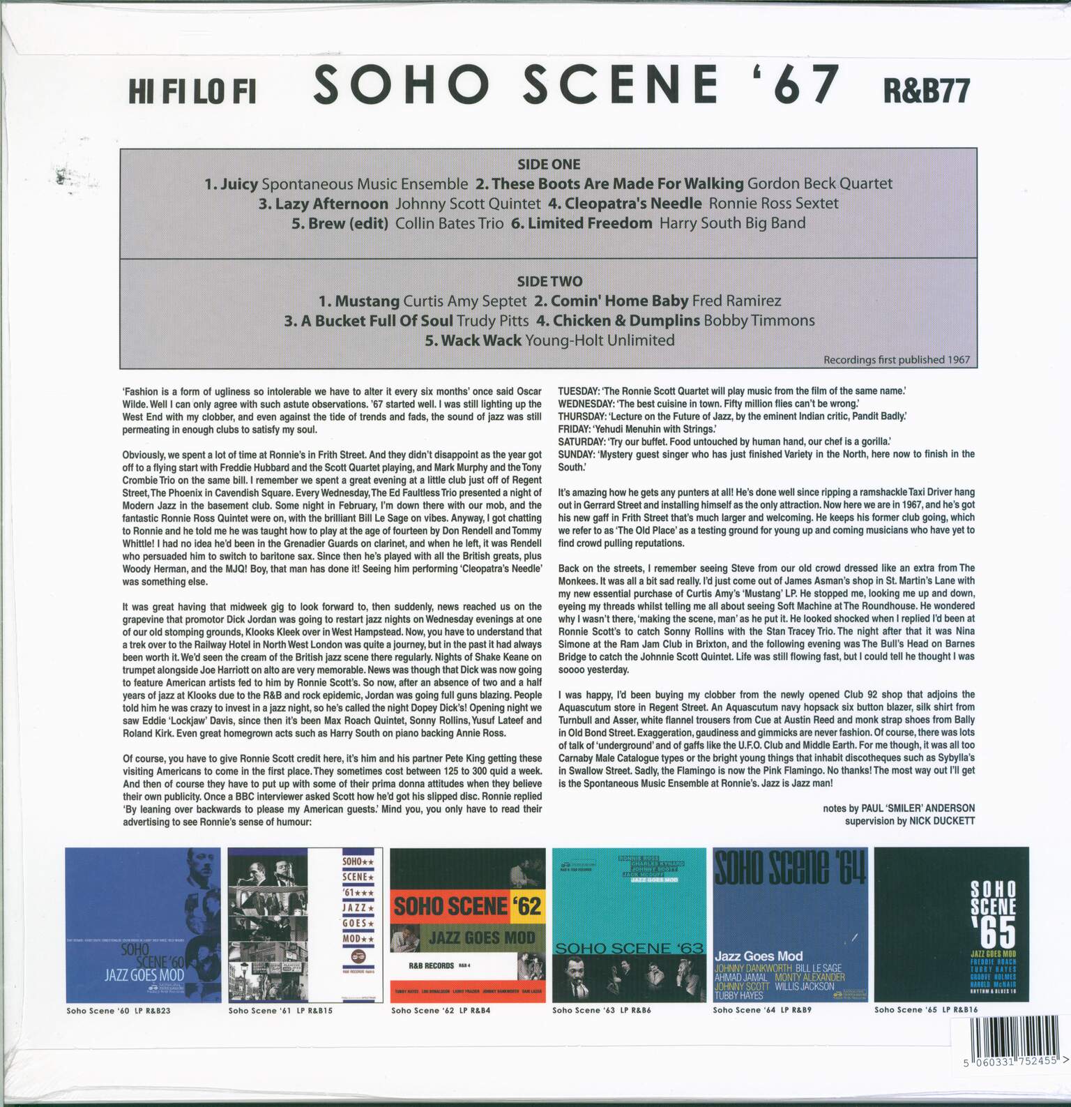Various: Soho Scene '67 - Jazz Goes Mod, 1×LP (Vinyl)