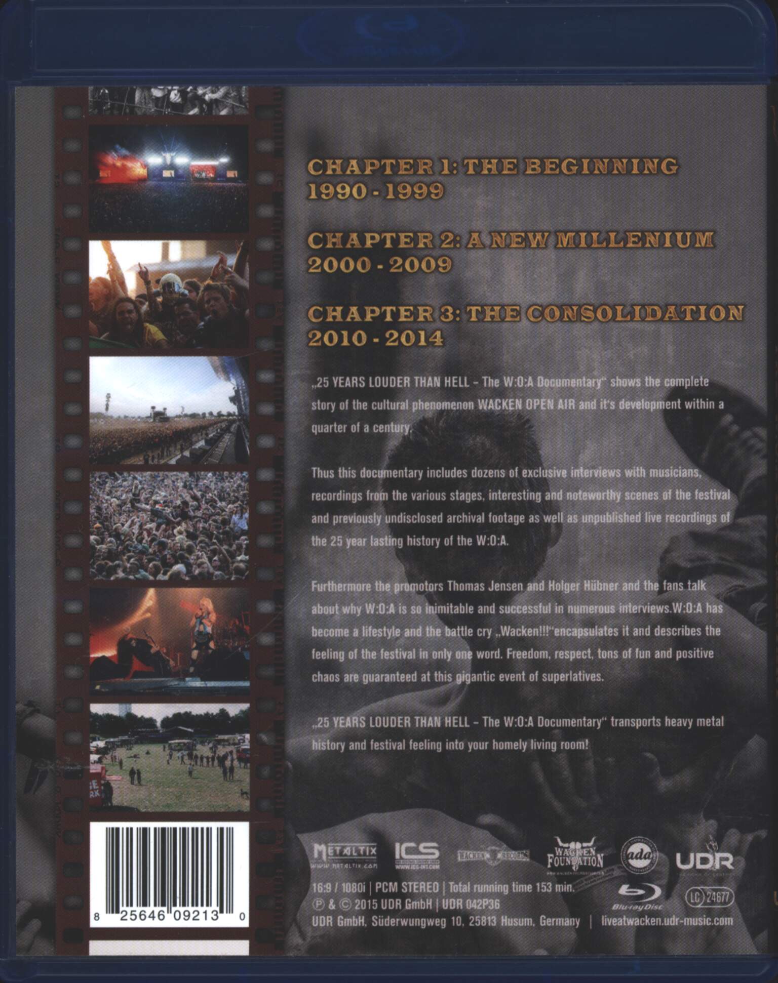 Various: 25 Years Louder Than Hell. The W:O:A Documentary, 1×Blu-ray Disc