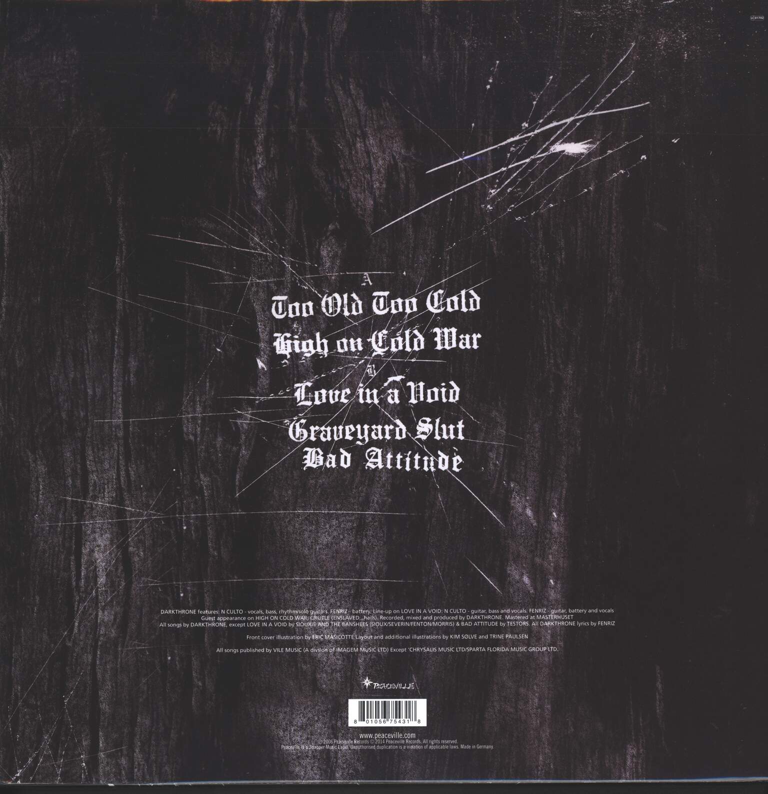 Darkthrone: Too Old Too Cold, 1×12" Maxi Single (Vinyl)