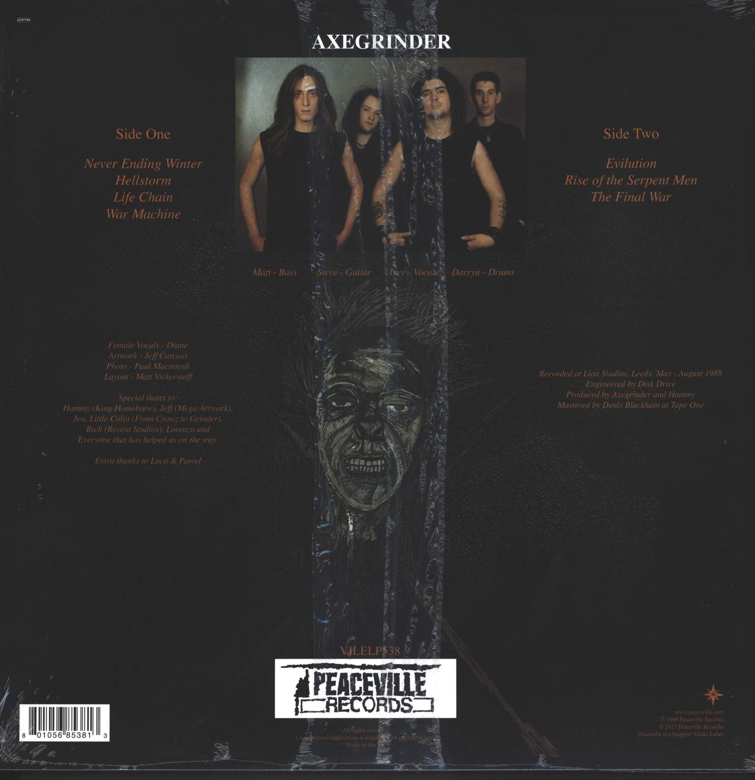 Axegrinder: The Rise Of The Serpent Men, 1×LP (Vinyl)