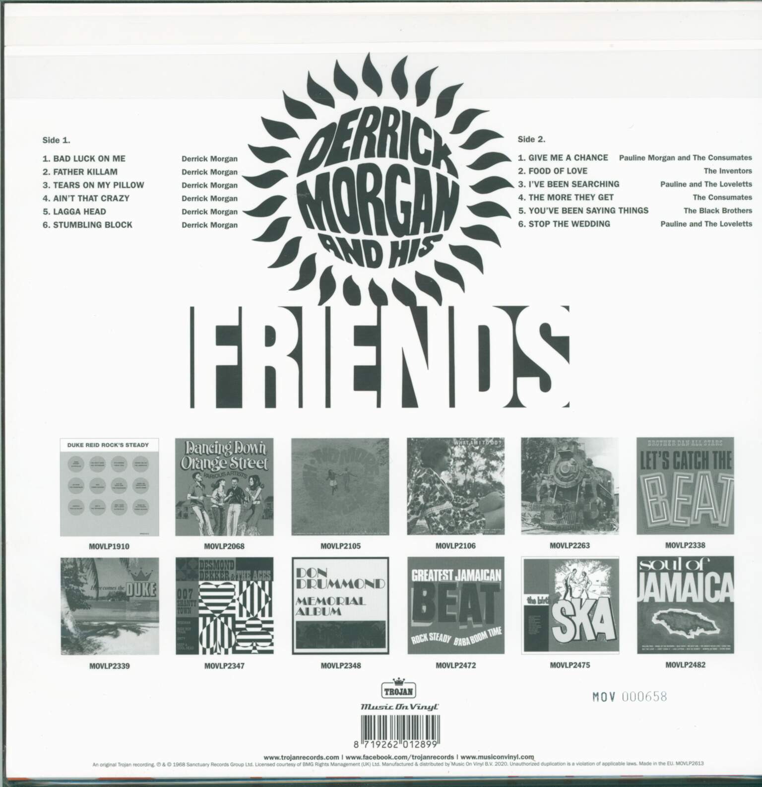Derrick Morgan: Derrick Morgan And Friends, 1×LP (Vinyl)