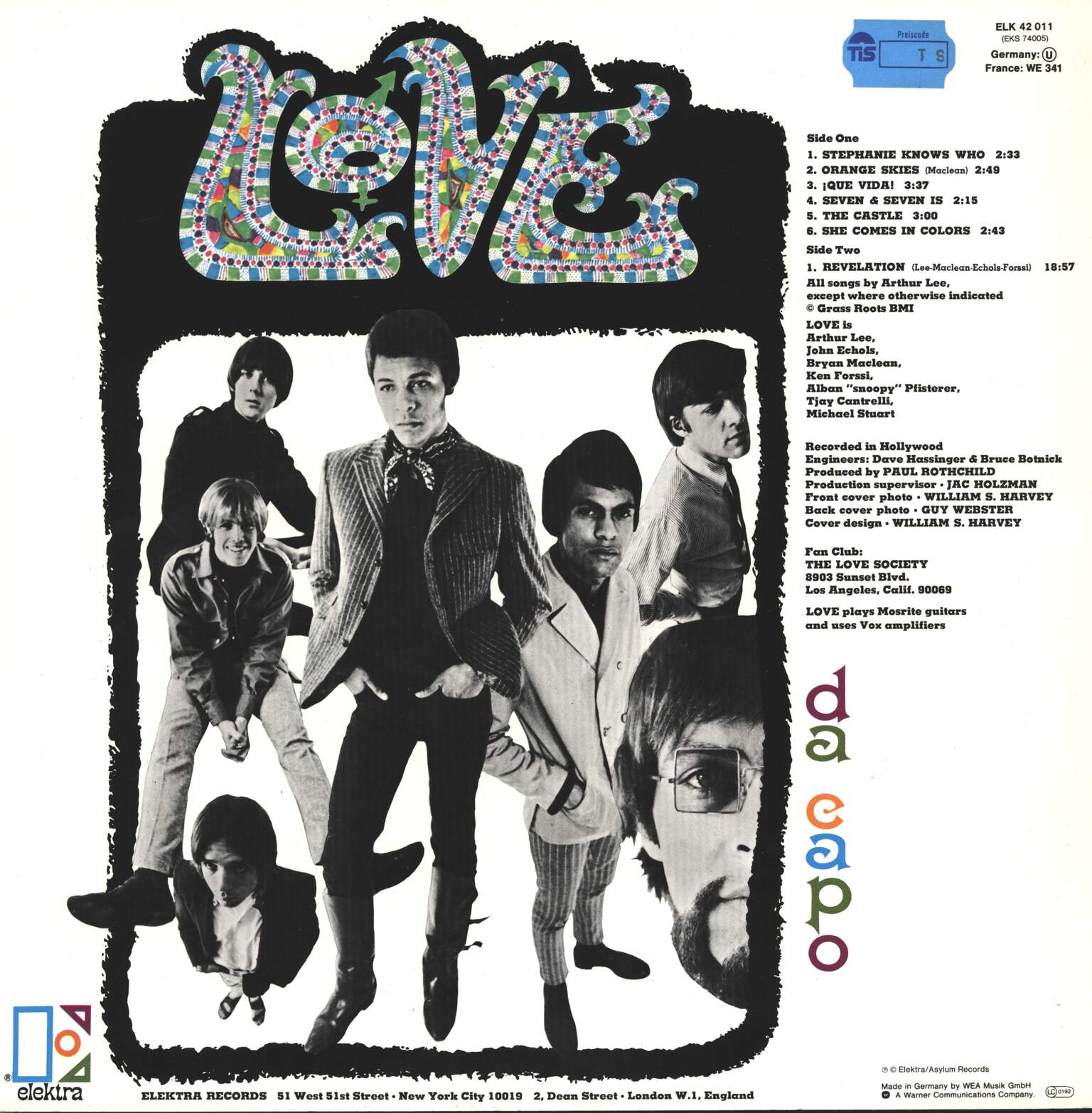 Love: Da Capo, 1×LP (Vinyl)