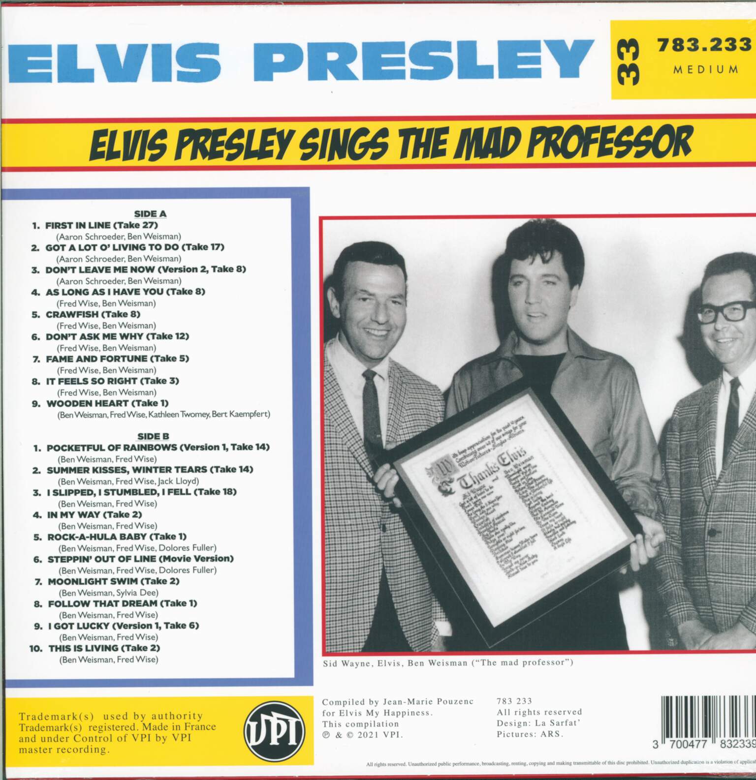 Elvis Presley: Elvis Sings The Mad Professor, 1×LP (Vinyl)