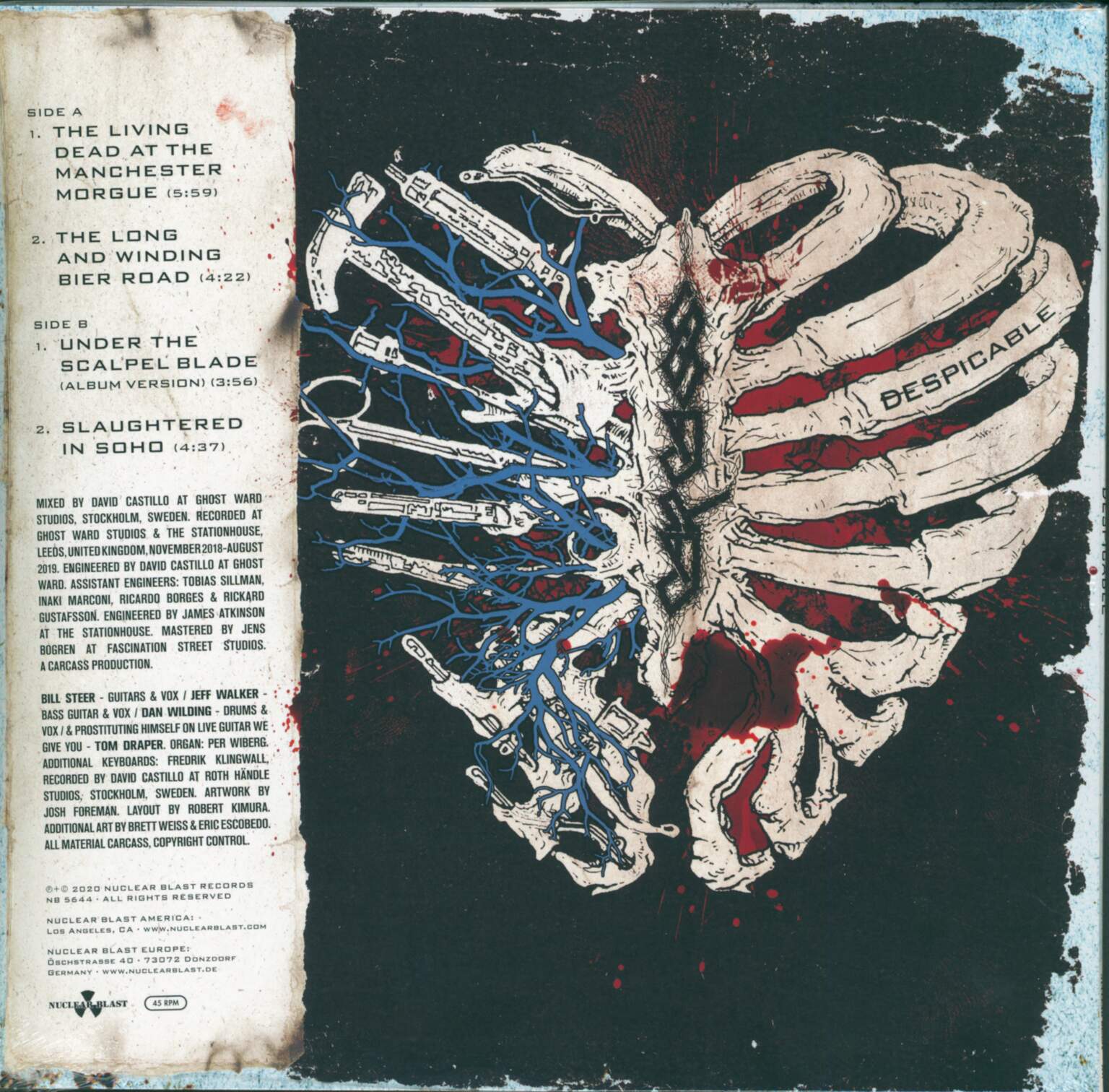 Carcass: Despicable, 1×10" Vinyl EP