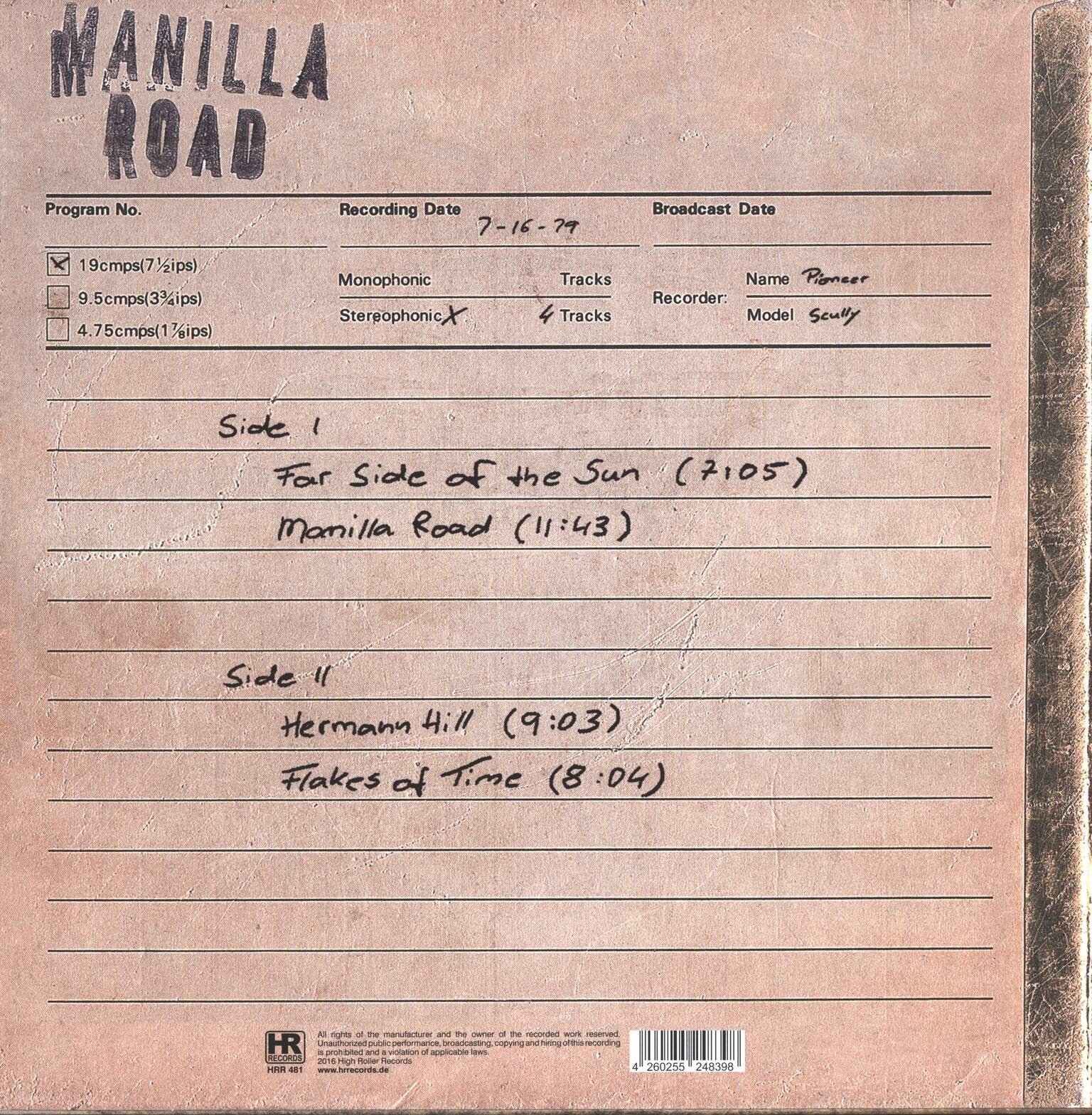 Manilla Road: Underground, 1×LP (Vinyl)