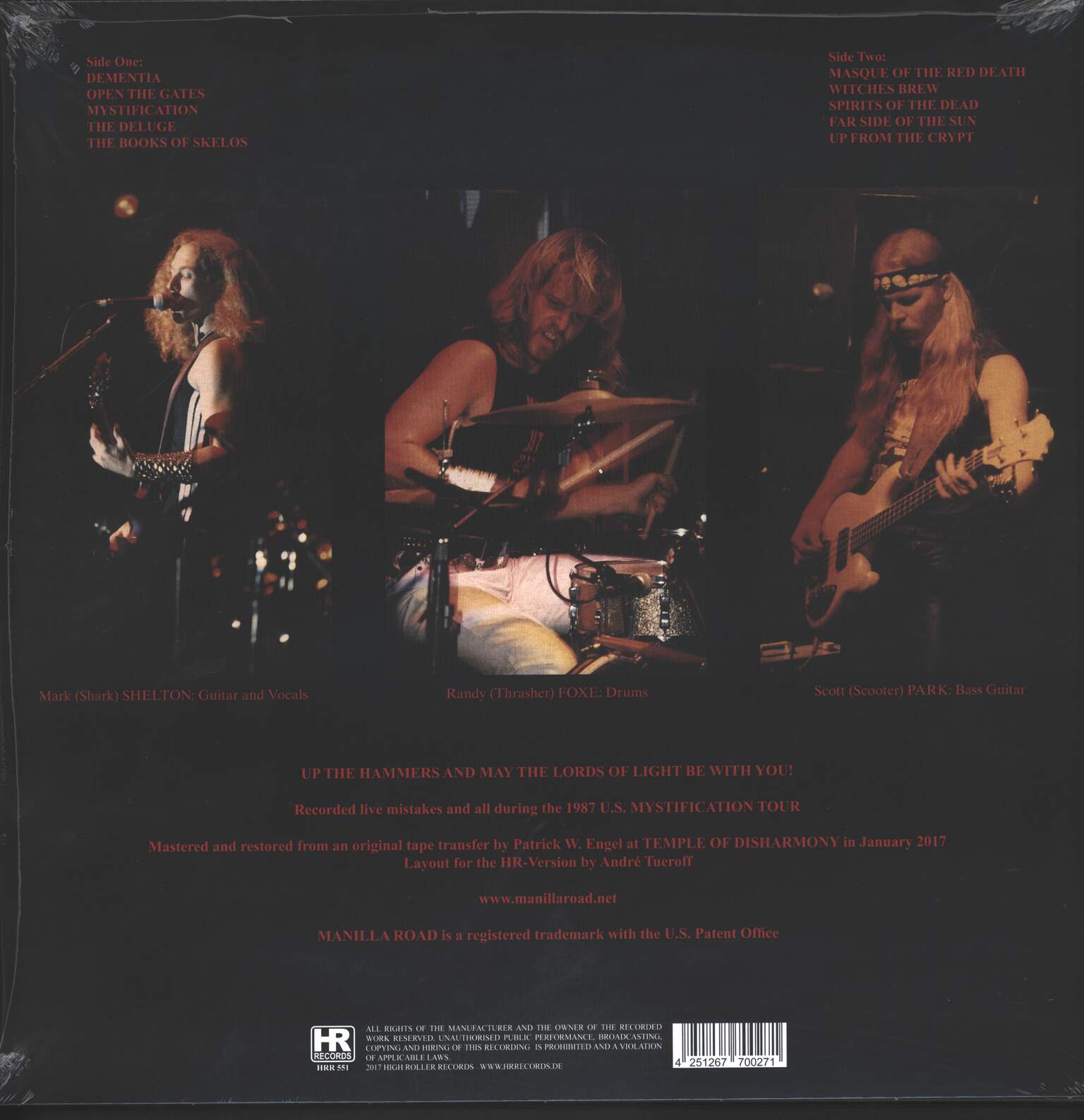 Manilla Road: Roadkill - The Raw Tapes, 1×LP (Vinyl)