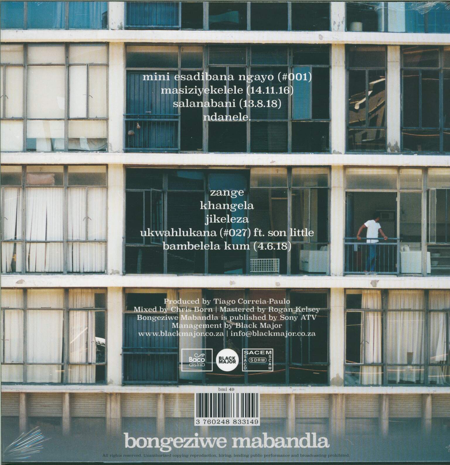 Bongeziwe Mabandla: Iimini, 1×LP (Vinyl)