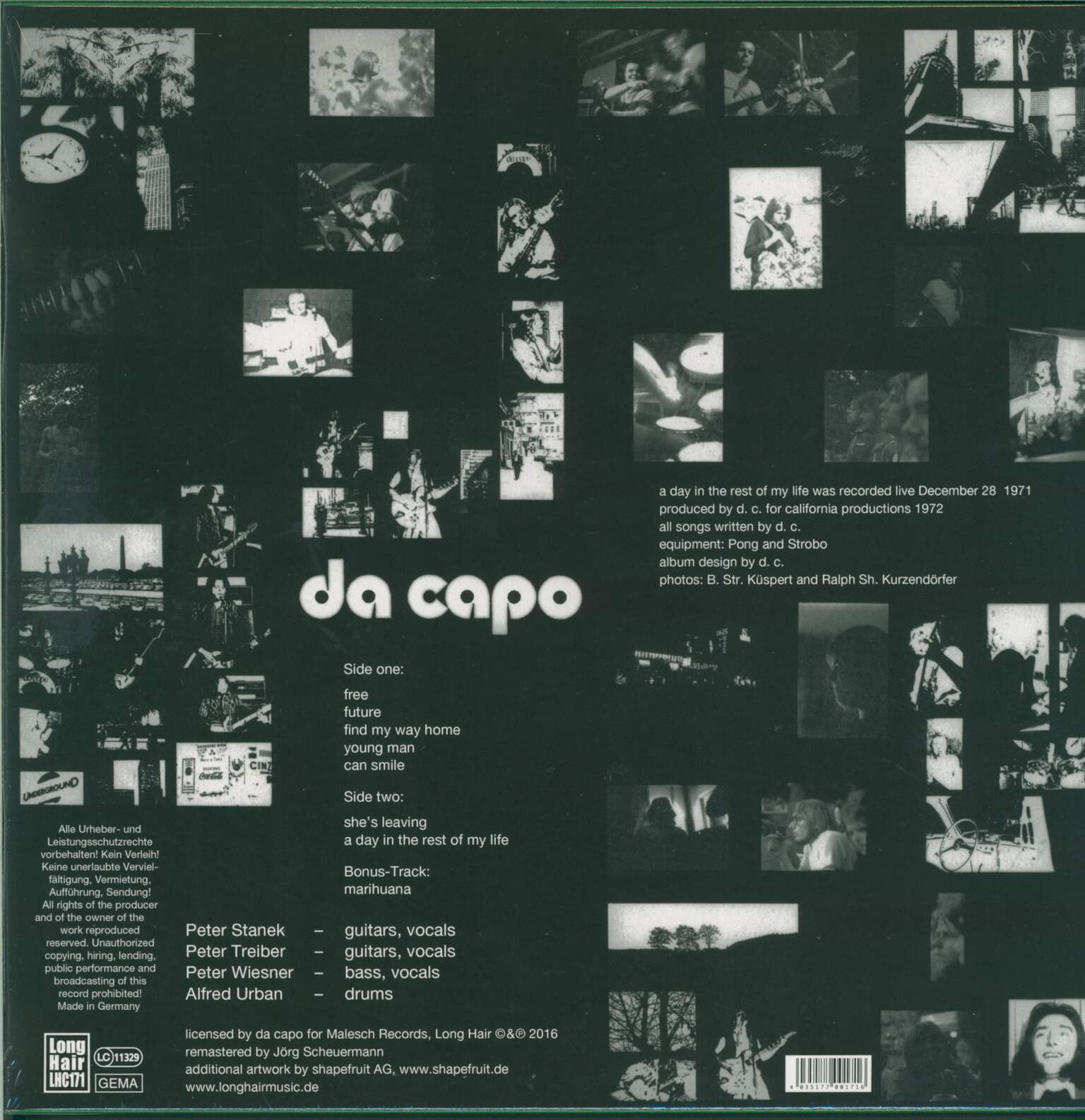 Da Capo: Da Capo, 1×LP (Vinyl)