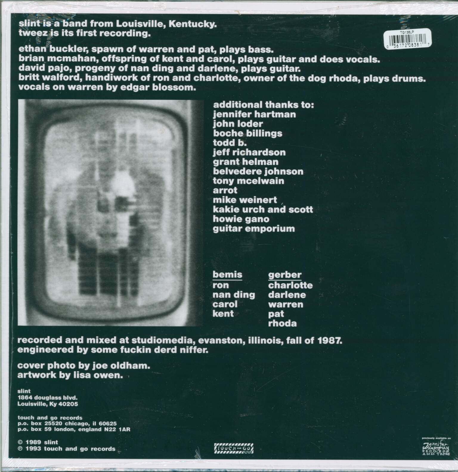 Slint: Tweez, 1×LP (Vinyl)