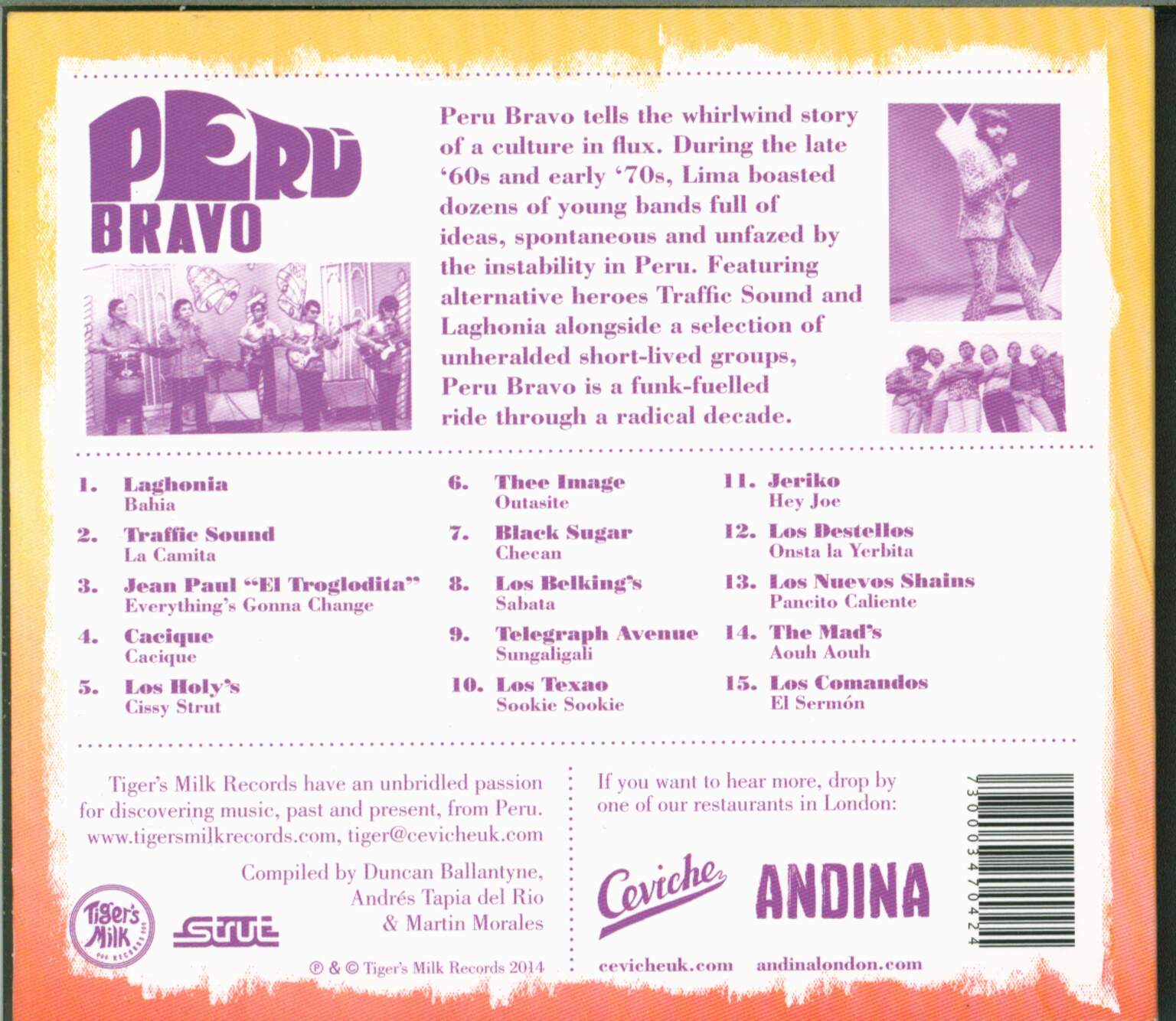 Various: Peru Bravo (Funk, Soul & Psych From Peru's Radical Decade), 1×CD