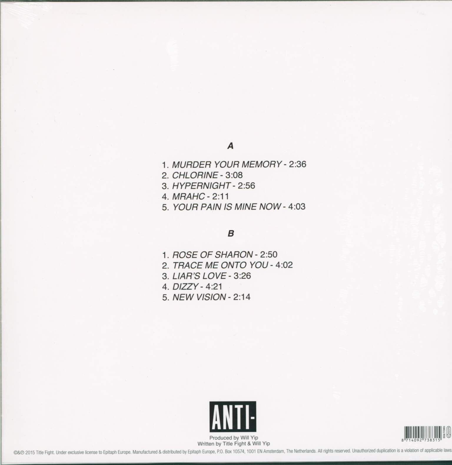 Title Fight: Hyperview, 1×LP (Vinyl)