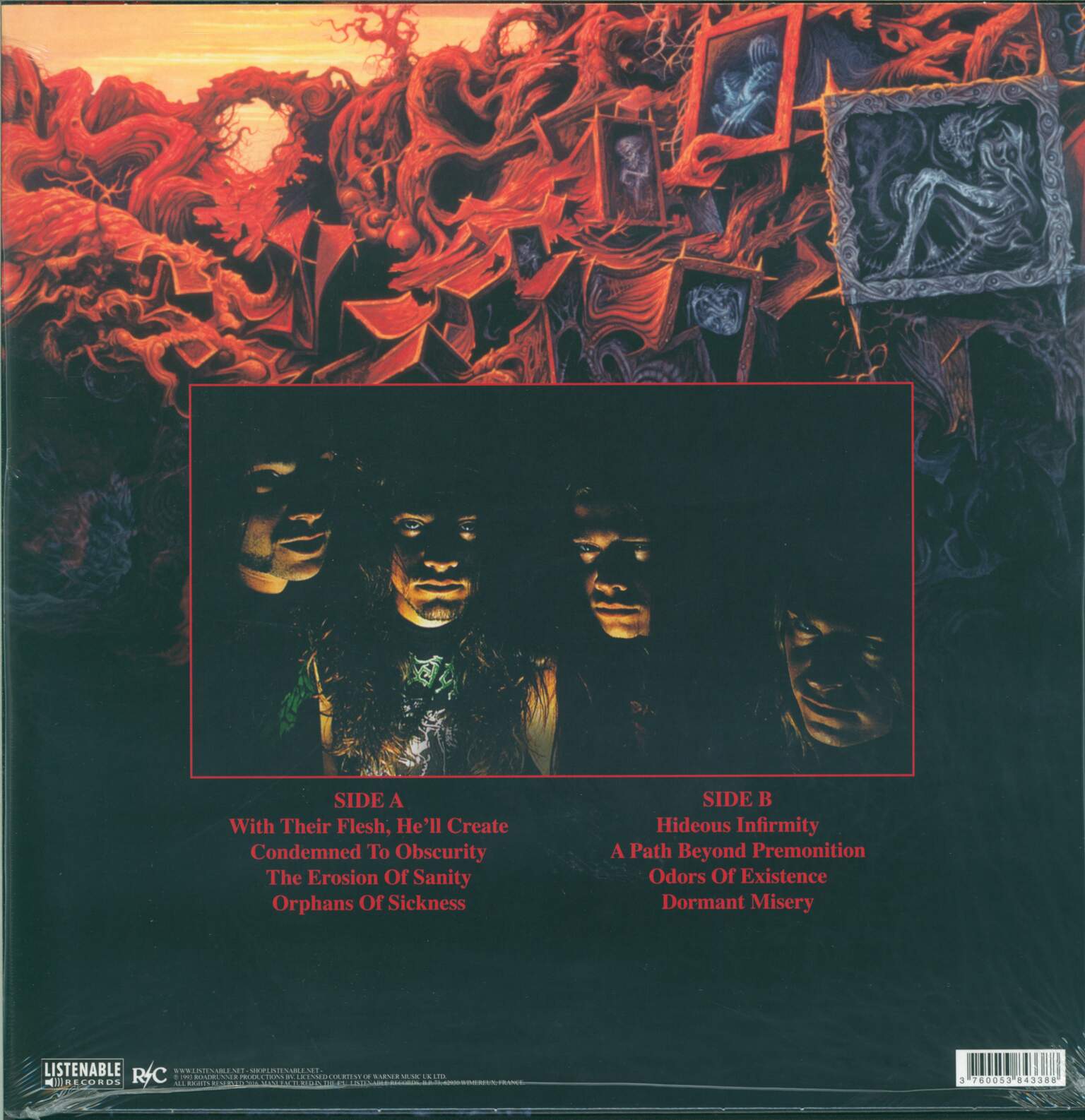 Gorguts: The Erosion Of Sanity, 1×LP (Vinyl)