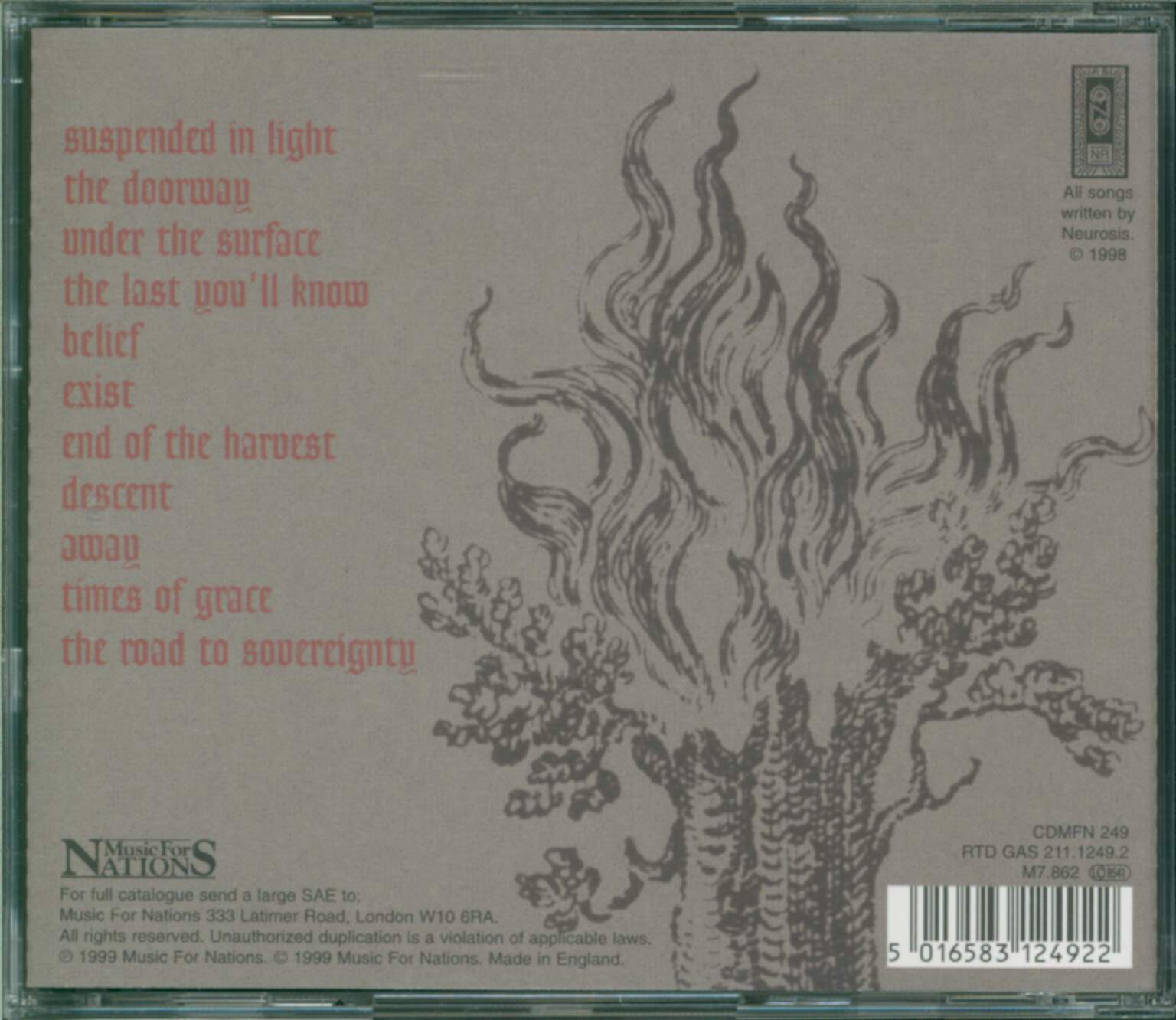 Neurosis: Times Of Grace, 1×CD