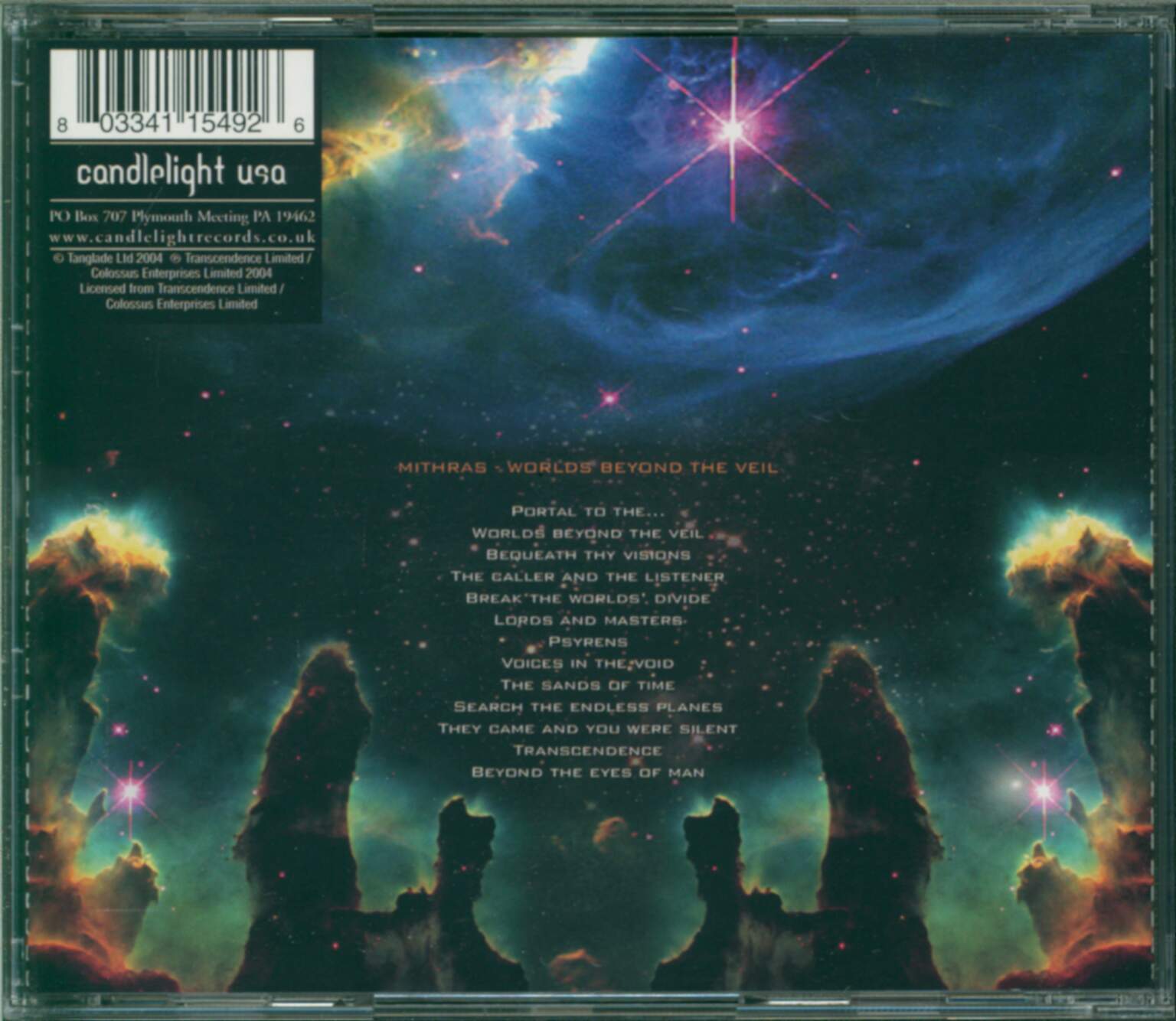 Mithras: Worlds Beyond The Veil, 1×CD