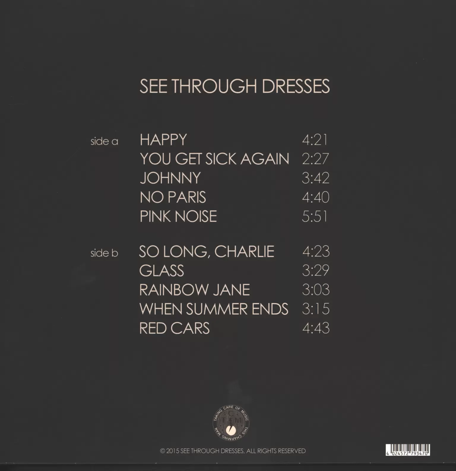 See Through Dresses: See Through Dresses, 1×LP (Vinyl)