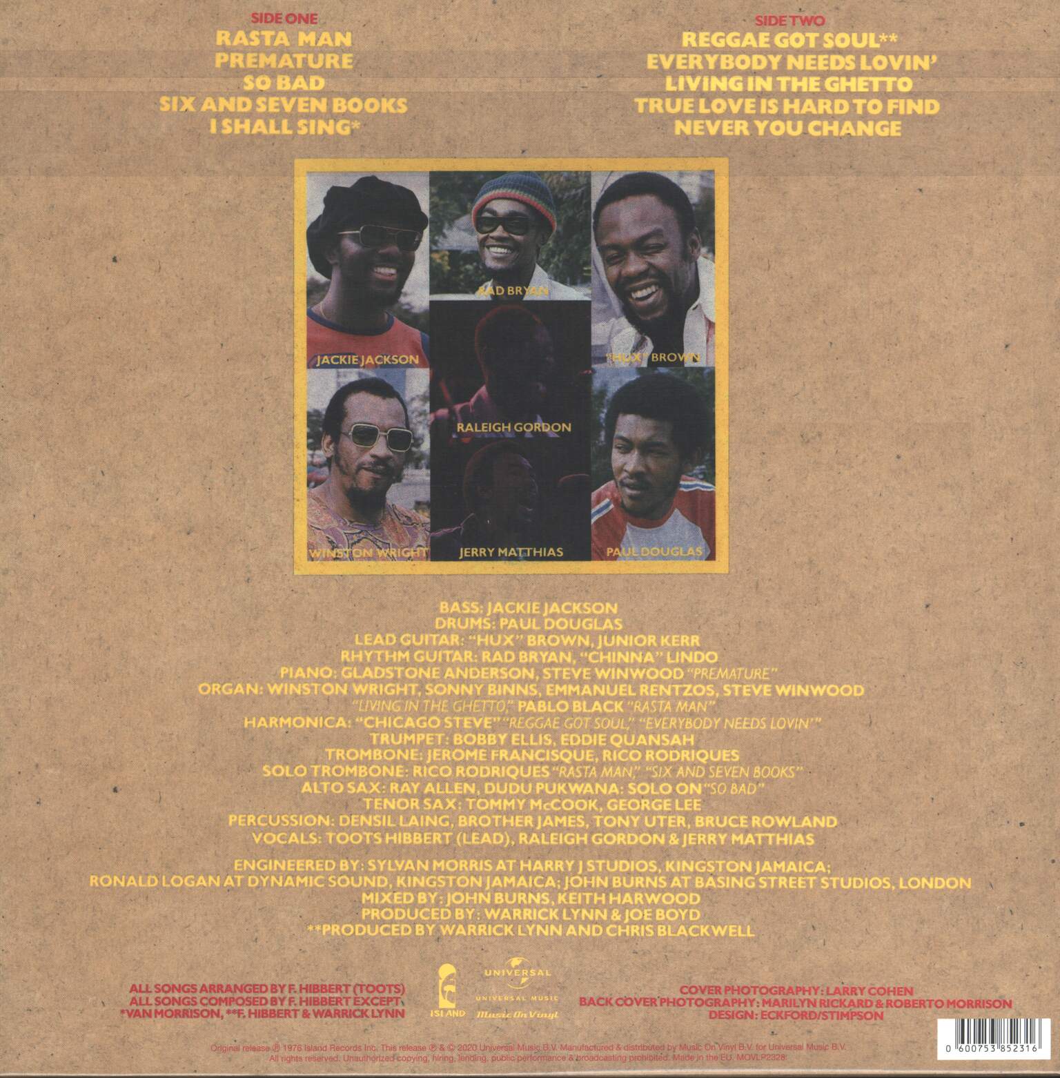 Toots & the Maytals: Reggae Got Soul, 1×LP (Vinyl)
