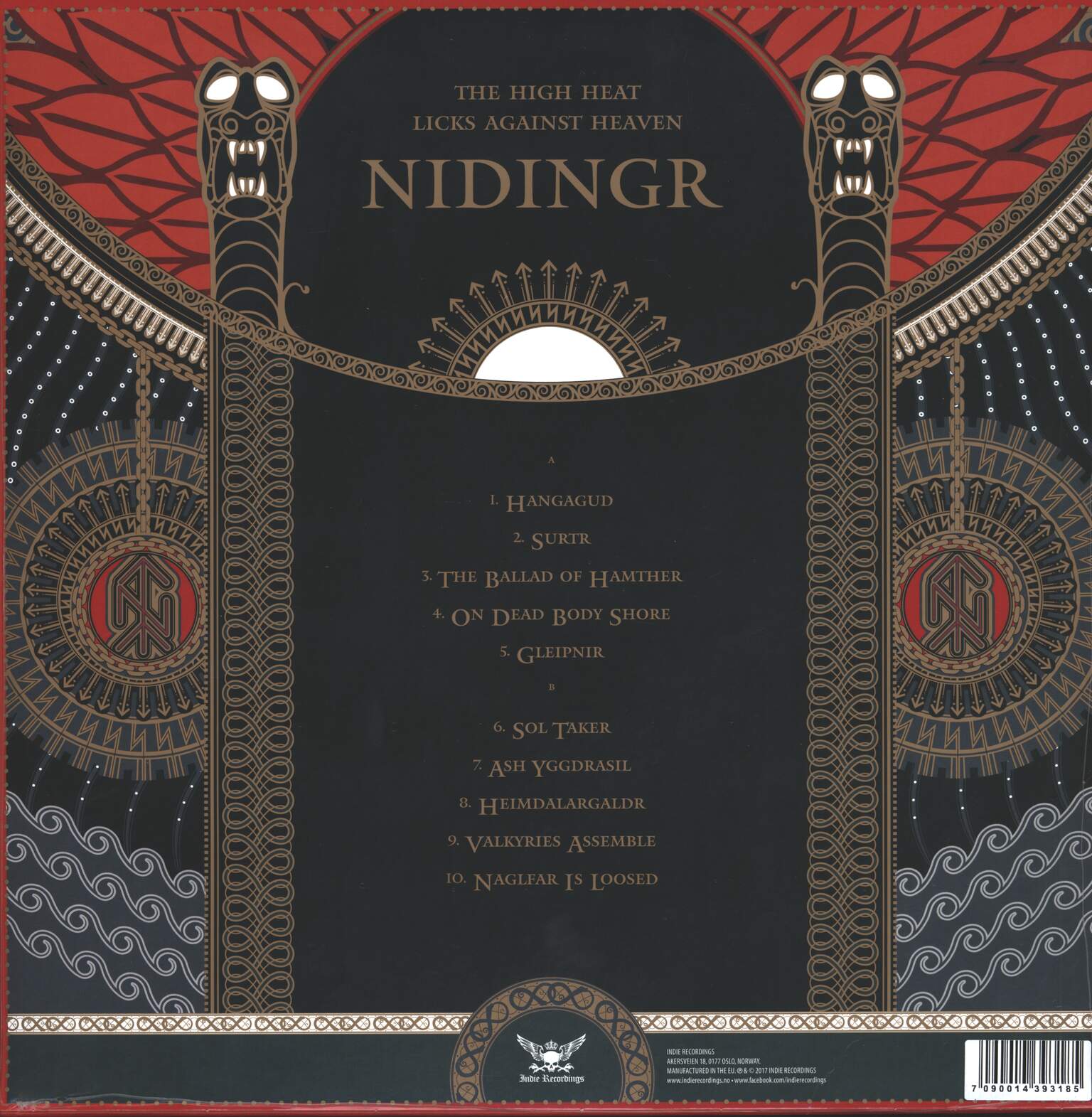 Nidingr: The High Heat Licks Against Heaven, 1×LP (Vinyl)